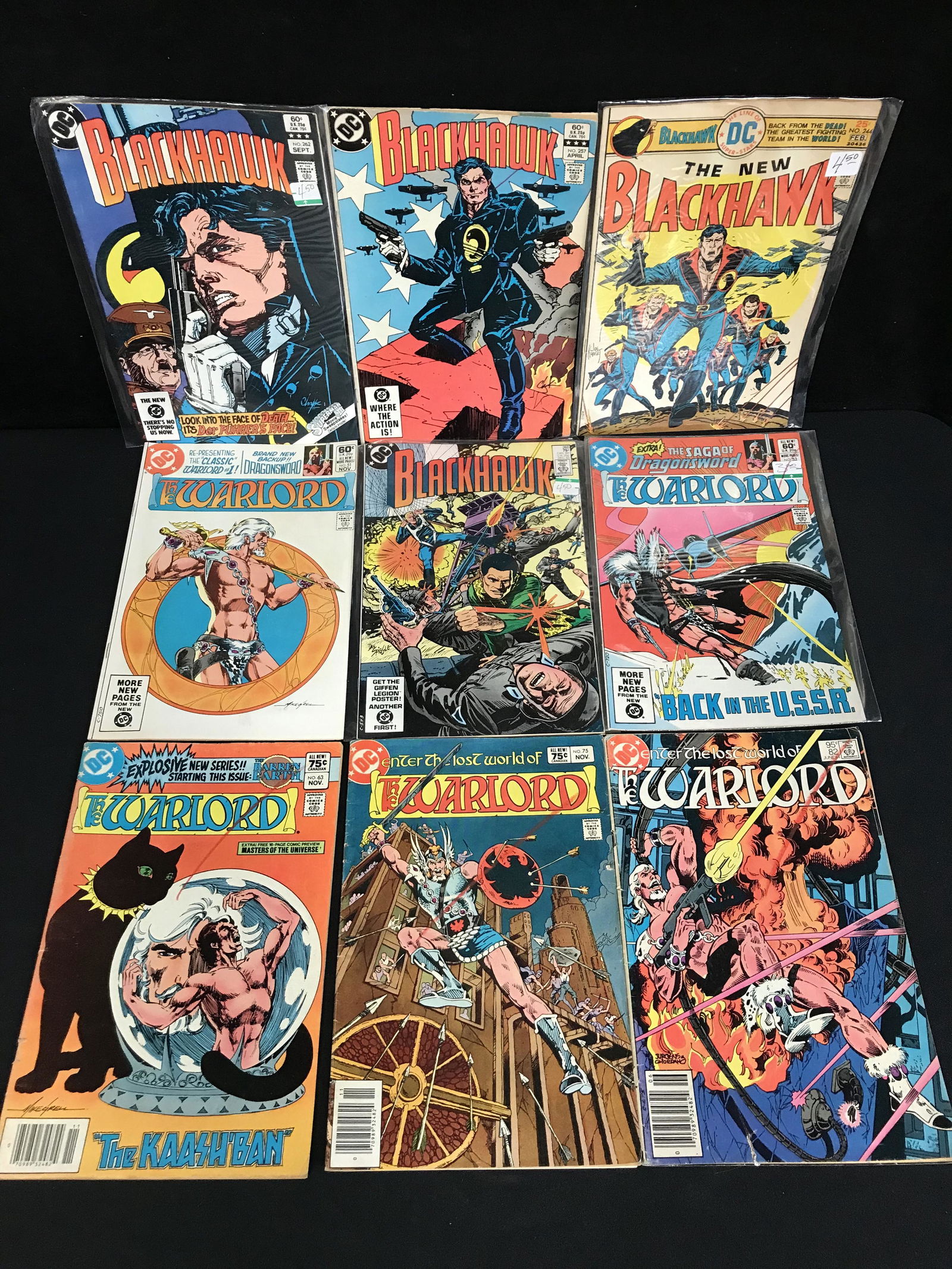 BLACKHAWK/ WARLORD COMIC BOOK LOT (DC COMICS) (1 of 1)
