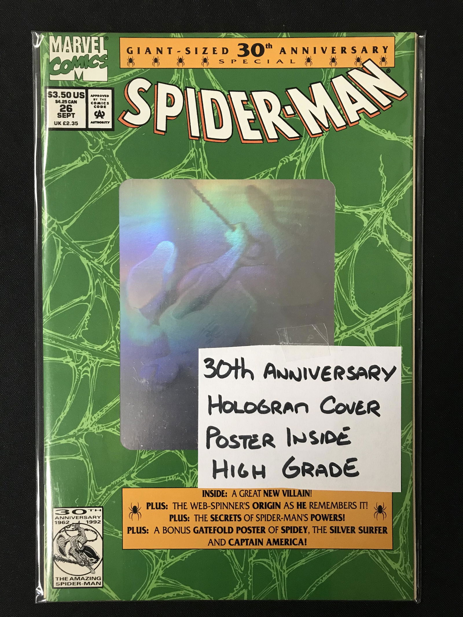 SPIDER-MAN NO.26 (MARVEL COMICS) 30th Anniversary Hologram Cover! (1 of 1)