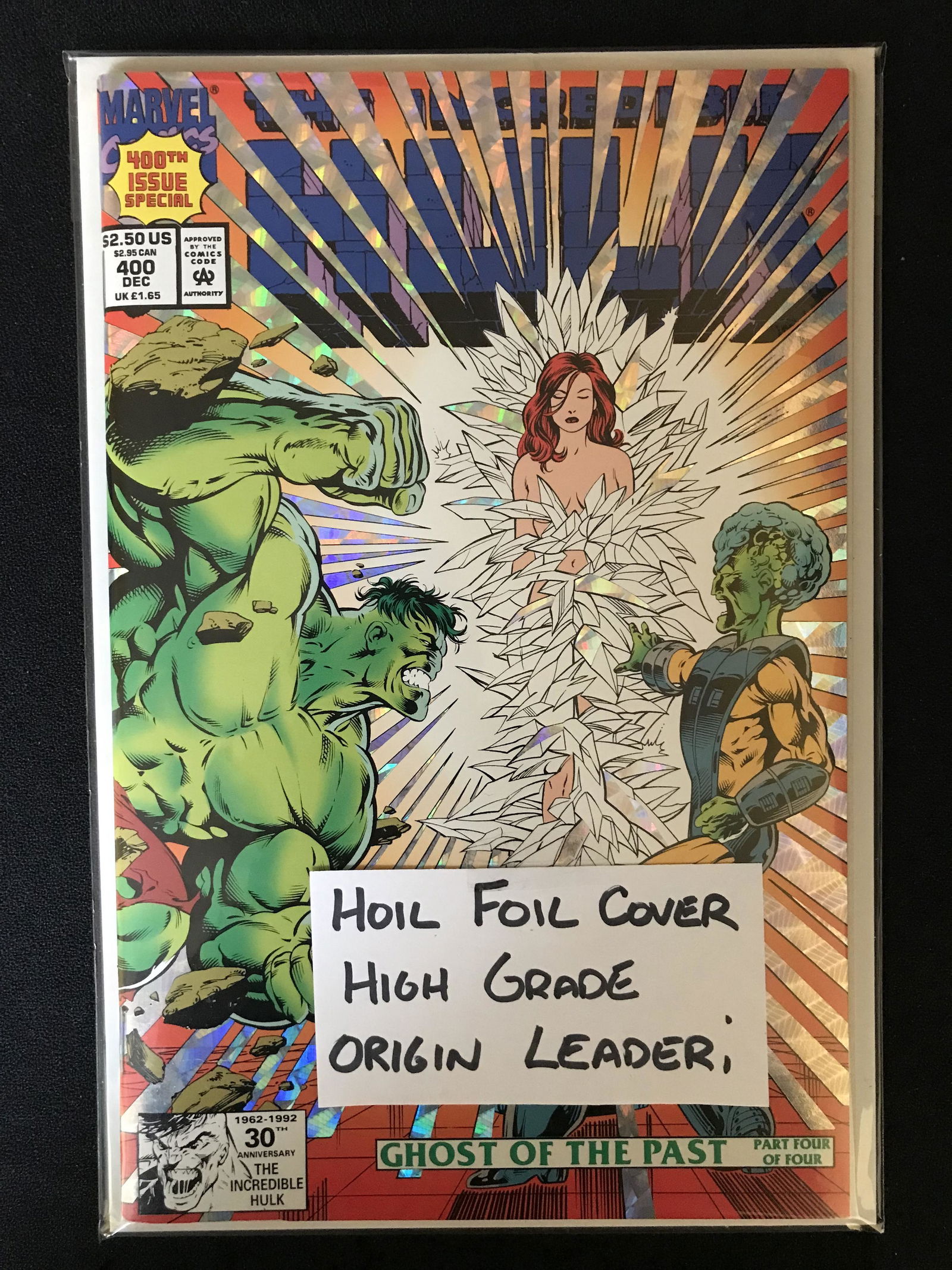 THE INCREDIBLE HULK NO.400 HOIL FOIL COVER (MARVEL, 1992) (1 of 1)