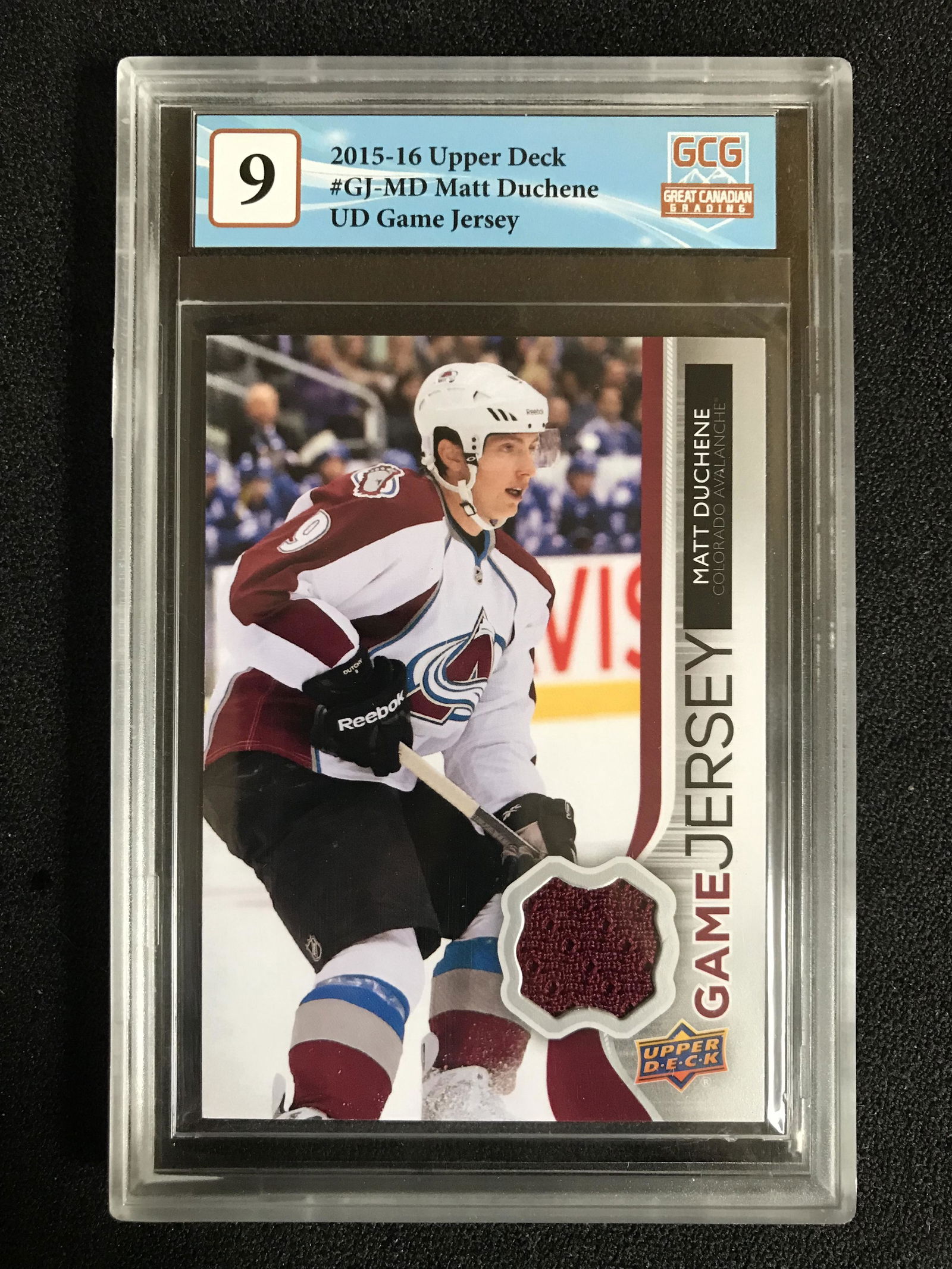 2015-16 UPPER DECK NO.GJ-MD MATT DUCHENE UD GAME JERSEY (GCG 9) (1 of 2)