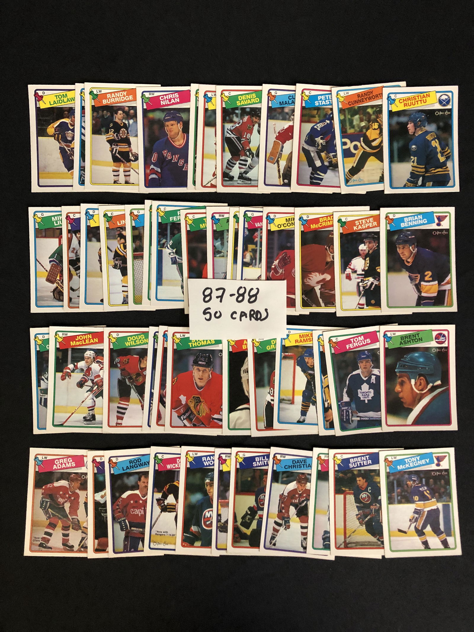 (50) 1987-88 O-PEE-CHEE NHL TRADING CARDS (1 of 1)