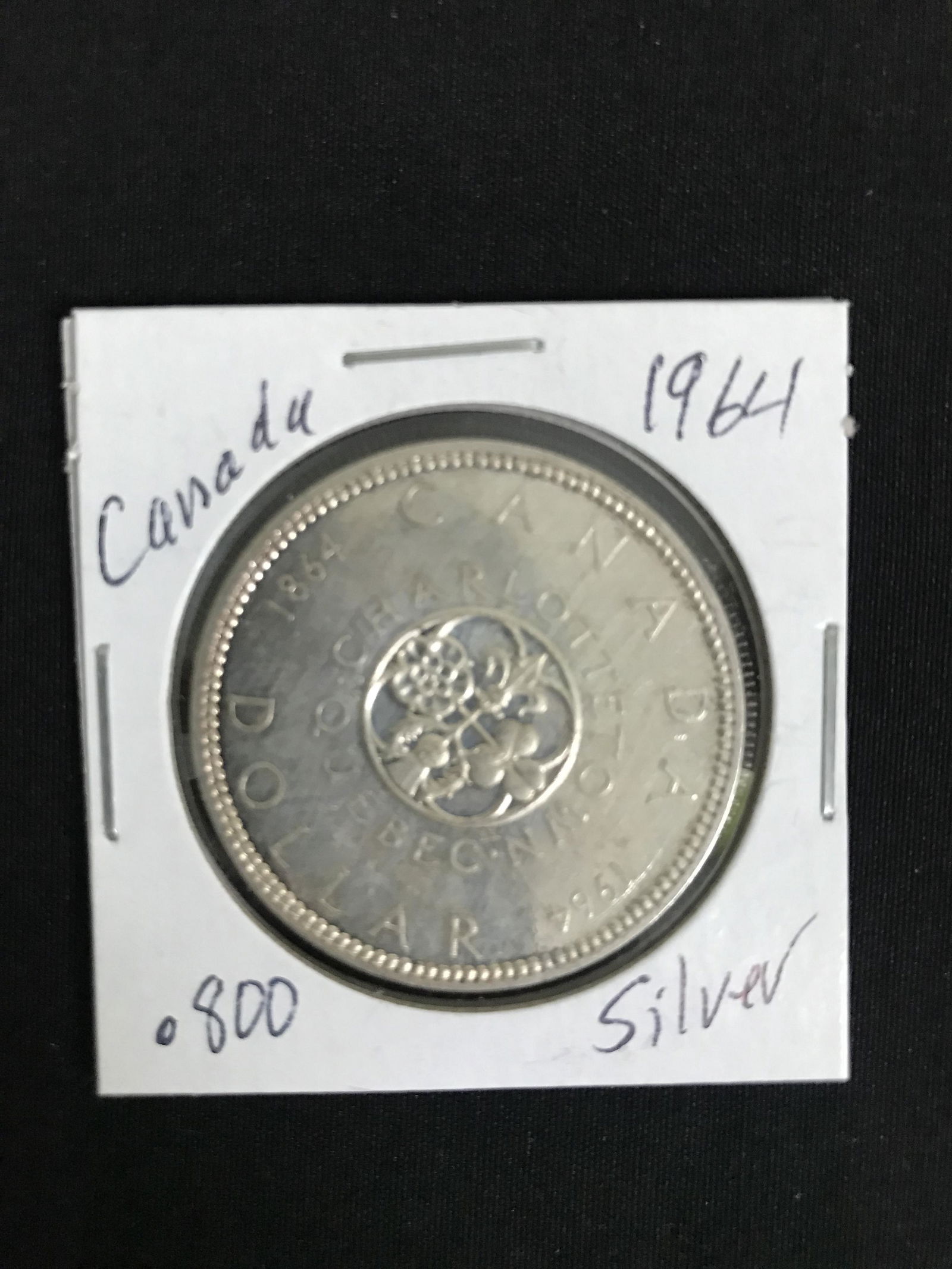 1964 CANADIAN SILVER DOLLAR .800 SILVER (1 of 1)
