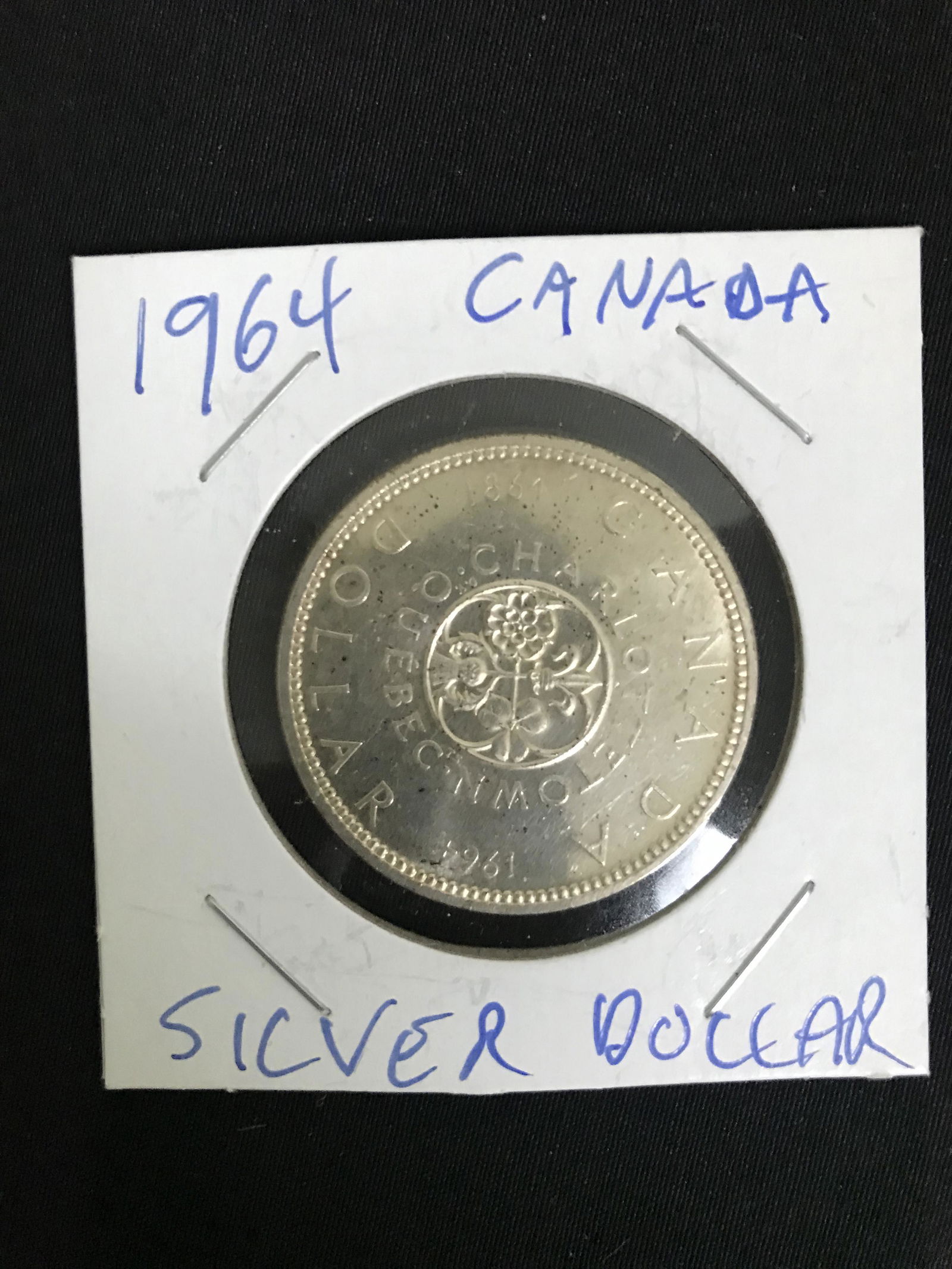 1964 CANADIAN SILVER DOLLAR .800 SILVER (1 of 1)