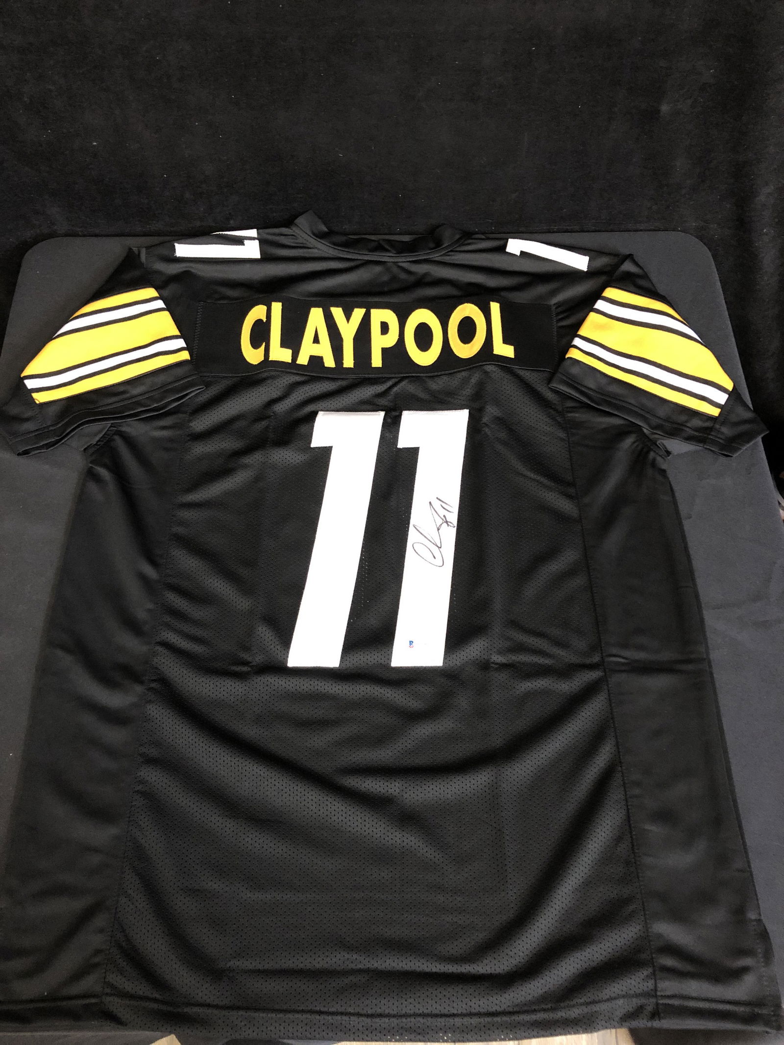 CHASE CLAYPOOL SIGNED PITTSBURGH STEELERS PRO STYLE JERSEY (BECKETT COA) (1 of 3)