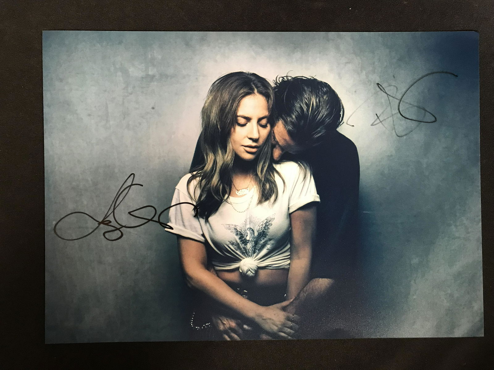 LADY GAGA AND BRADLEY COOPER SIGNED 8X10 PHOTO (RA COA) (1 of 2)