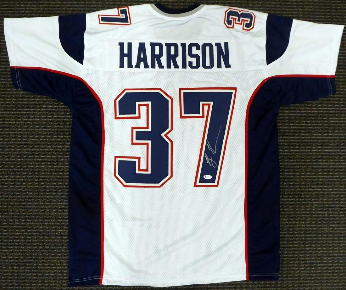 New England Patriots Rodney Harrison Autographed Blue Jersey (Beckett) (1 of 4)