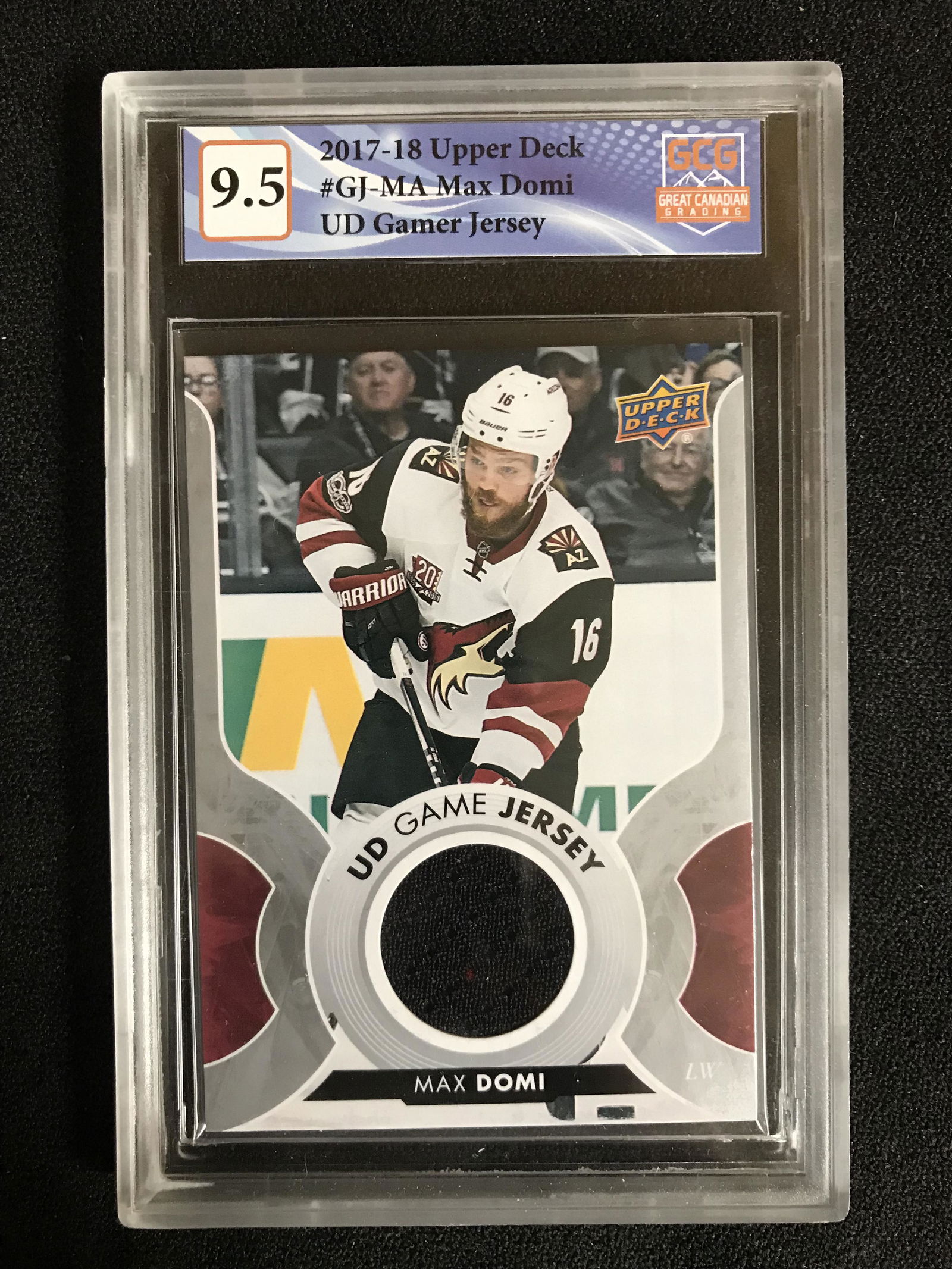 2017-18 UPPER DECK NO.GJ-MA MAX DOMI UD GAME JERSEY (GCG 9.5) (1 of 1)