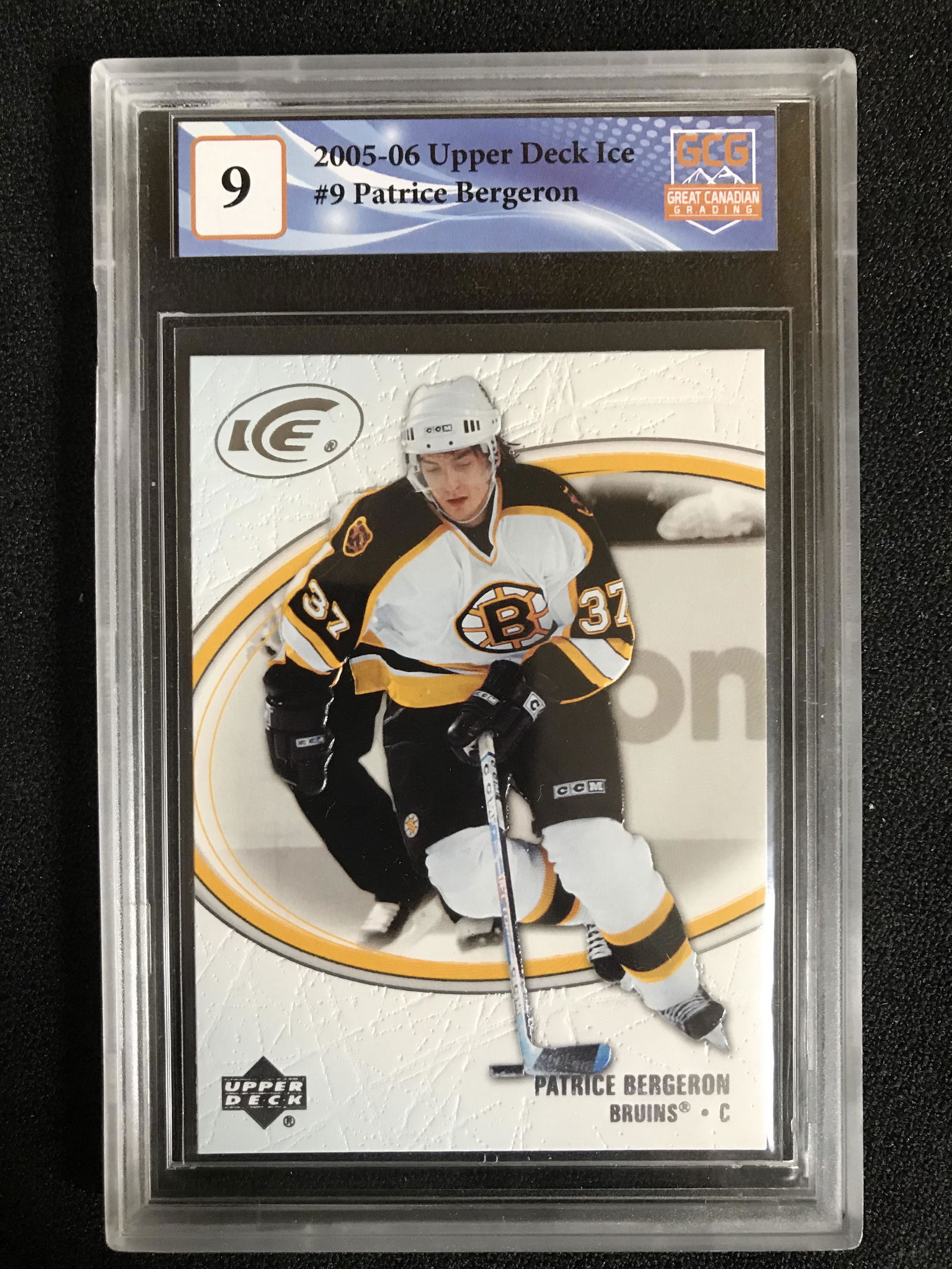 2005-06 UPPER DECK ICE NO.9 PATRICE BERGERON (GCG 9) (1 of 1)