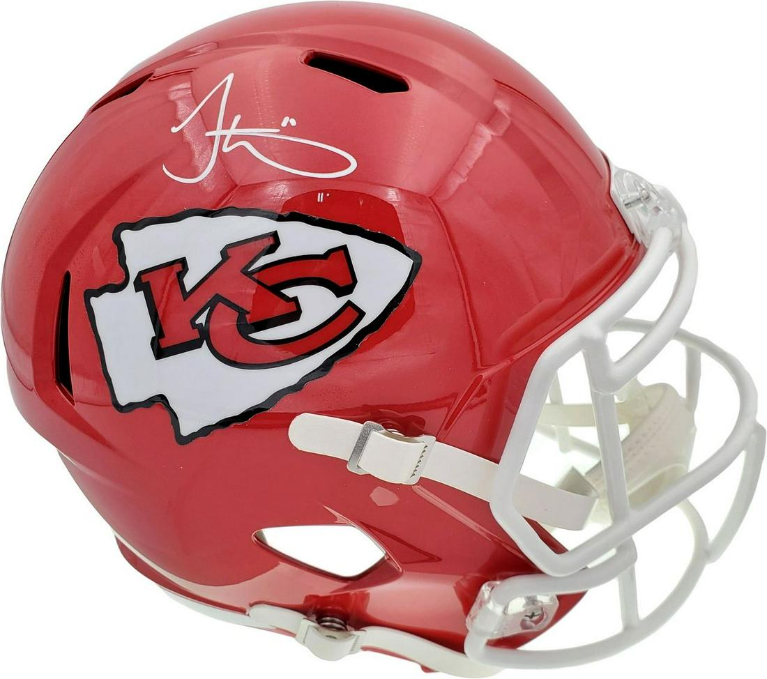 Tyreek Hill Autographed Kansas City Chiefs Full Size Speed Replica Helmet (Beckett) (1 of 4)