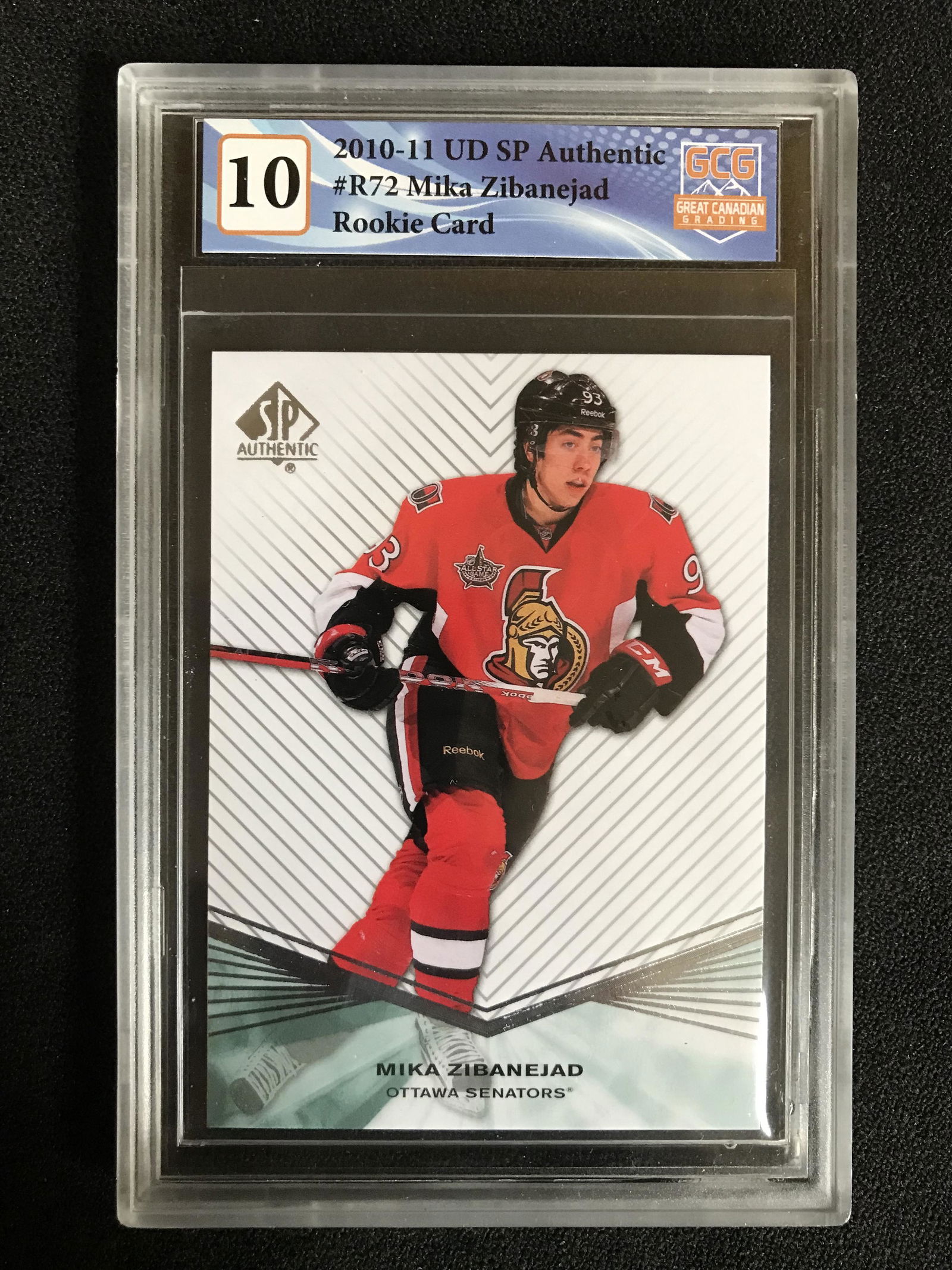 2010-11 UD SP AUTHENTIC NO.R72 MIKA ZIBANEJAD RC (GCG 10) (1 of 1)