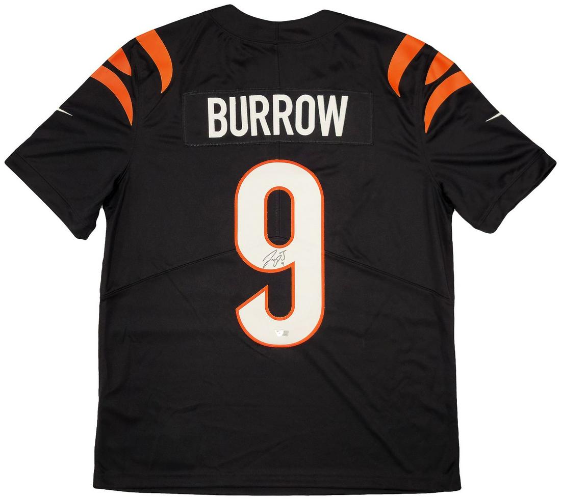 Cincinnati Bengals Joe Burrow Autographed Black Nike Limited Twill Jersey (Fanatics Holo) (1 of 3)