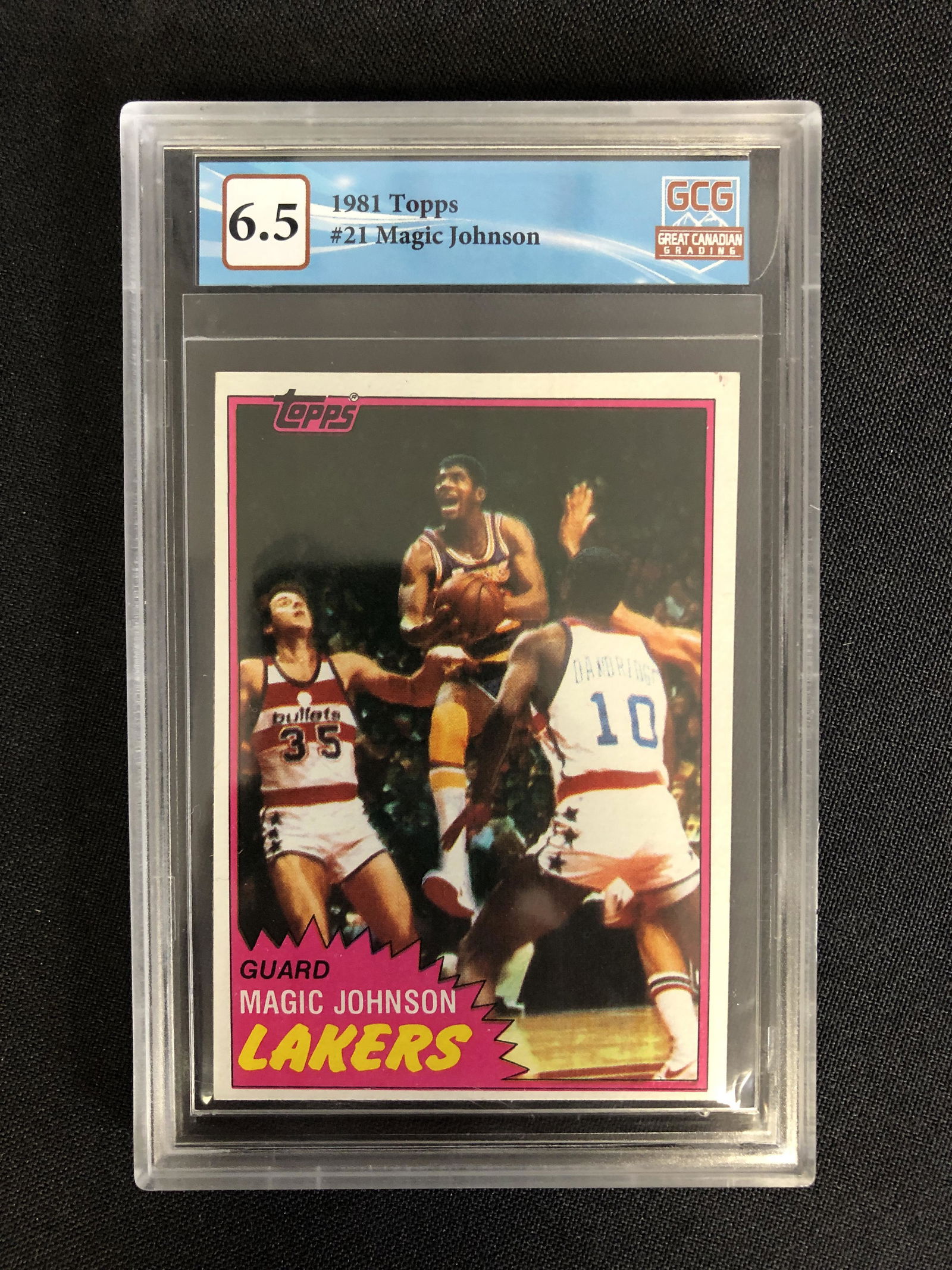 1981 TOPPS NO. 21 MAGIC JOHNSON (GCG 6.5) (1 of 2)