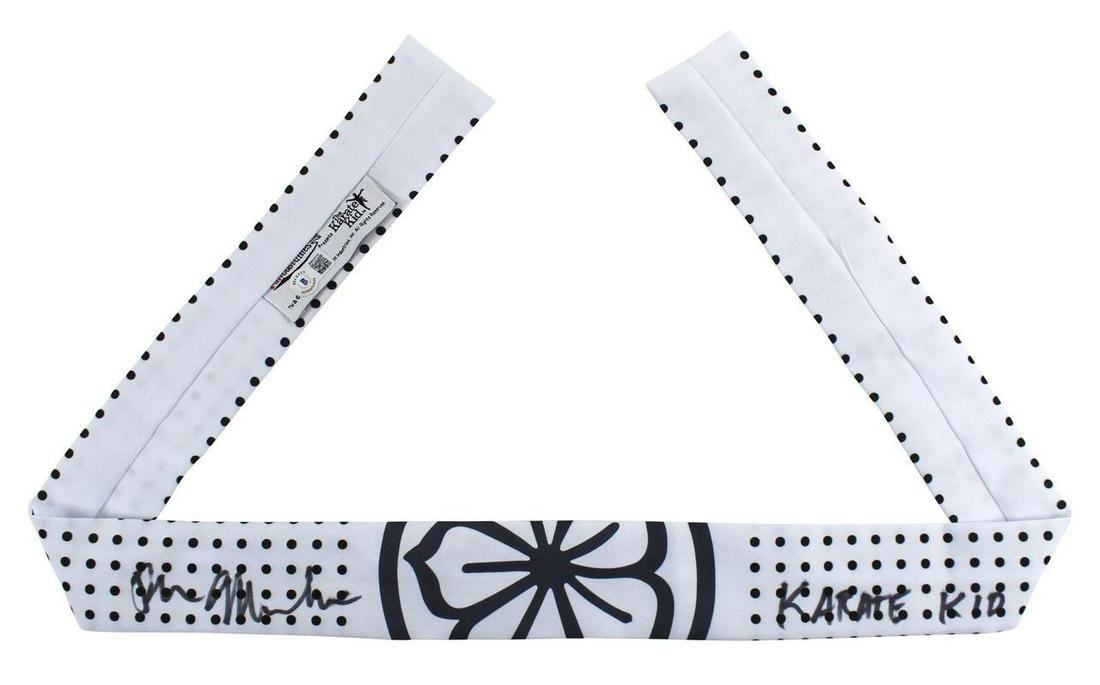 Ralph Macchio "The Karate Kid" Authentic Signed Daniel Larusso Headband (Beckett) (1 of 2)
