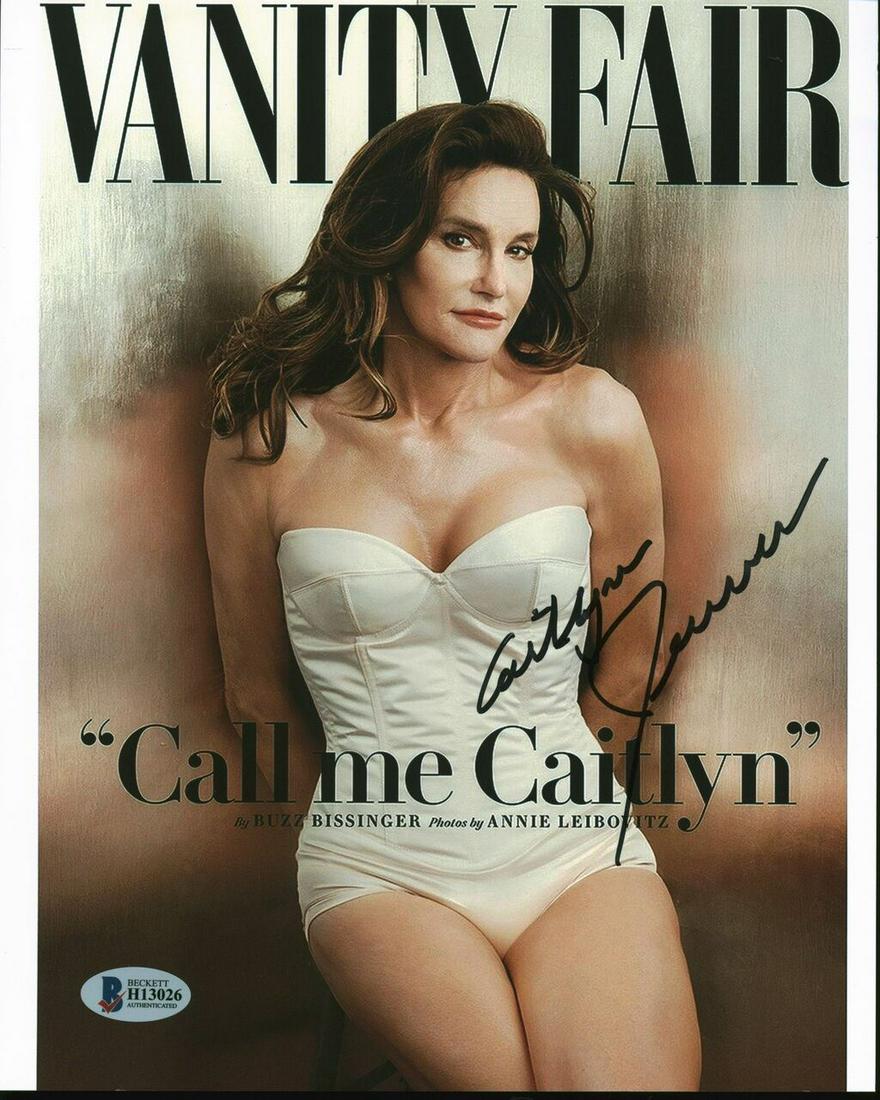 Caitlyn (Bruce) Jenner Authentic Signed 8x10 Vanity Fair Photo (Beckett) (1 of 1)