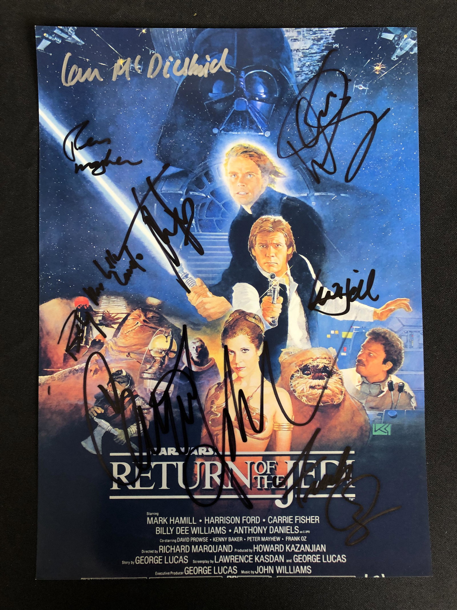 STAR WARS: RETURN OF THE JEDI MULTI-SIGN 8X10 PHOTO (RA COA): STAR WARS: RETURN OF THE JEDI MULTI-SIGN 8X10 PHOTO (RA COA)