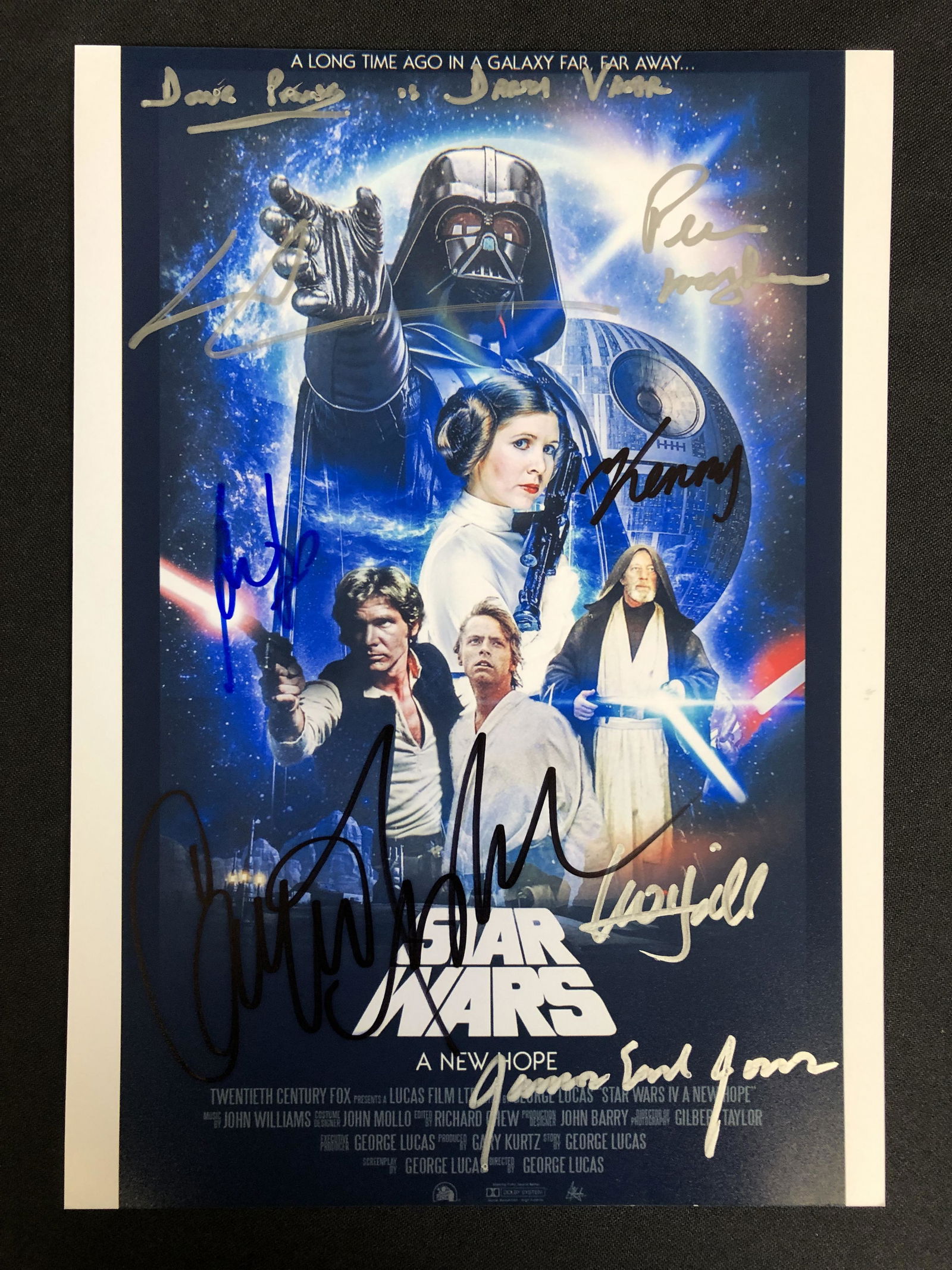 STAR WARS: A NEW HOPE MULTI-SIGNED 8X10 PHOTO (RA COA) (1 of 2)