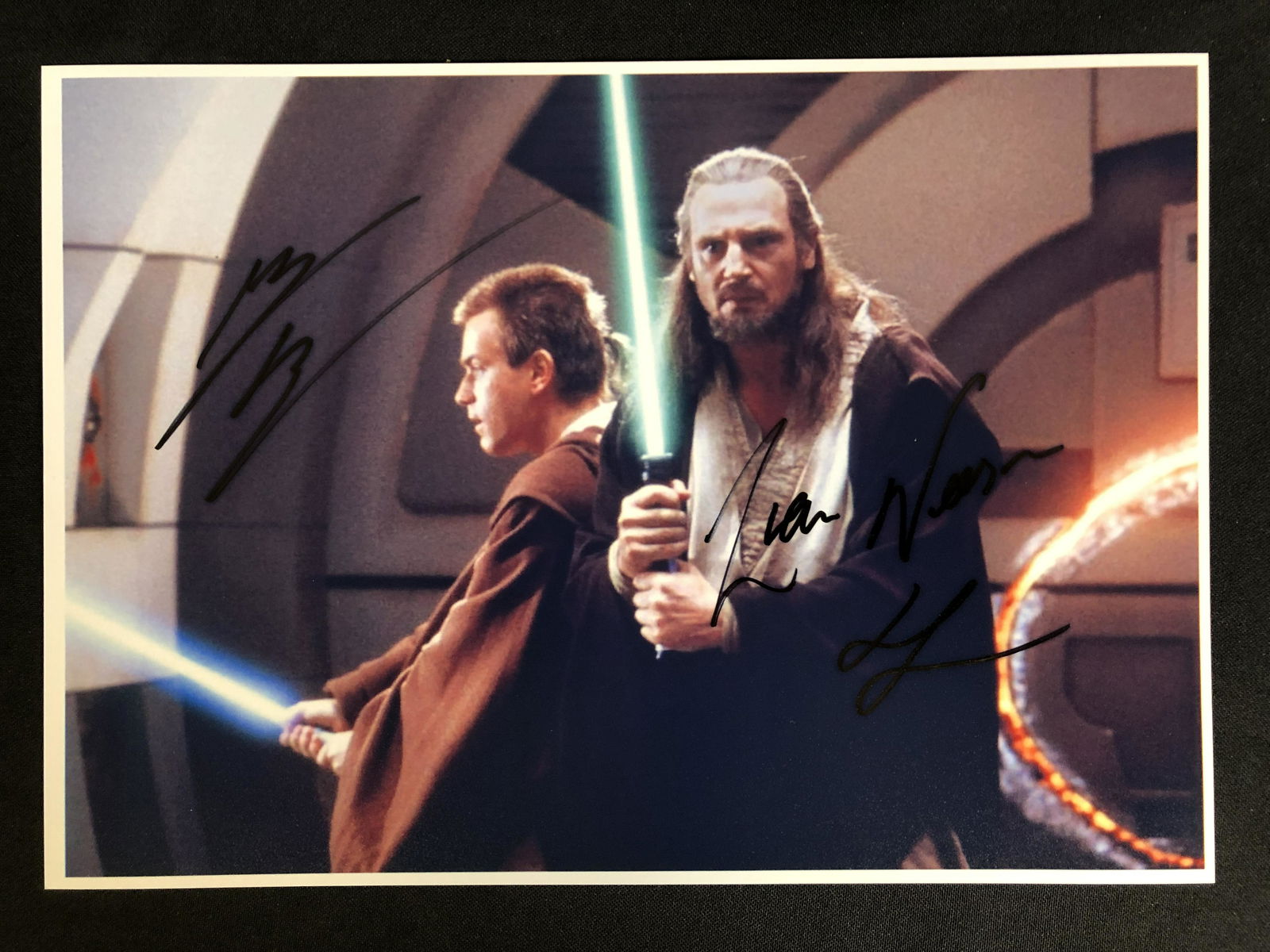 EWAN MCGREGOR AND LIAM NEESON DUAL-SIGNED 8X10 PHOTO (RA COA) (1 of 2)