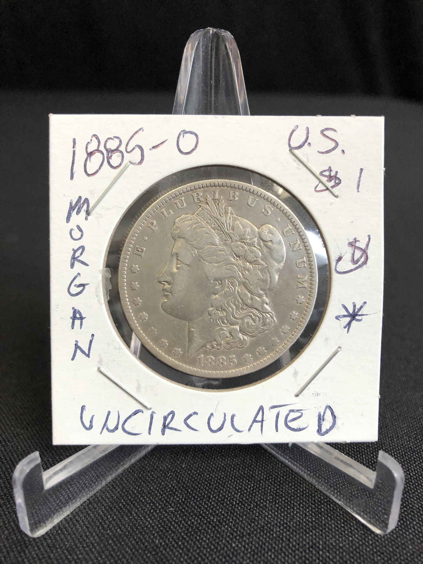 1885 USA MORGAN SILVER DOLLAR (UNCIRCULATED) (1 of 1)