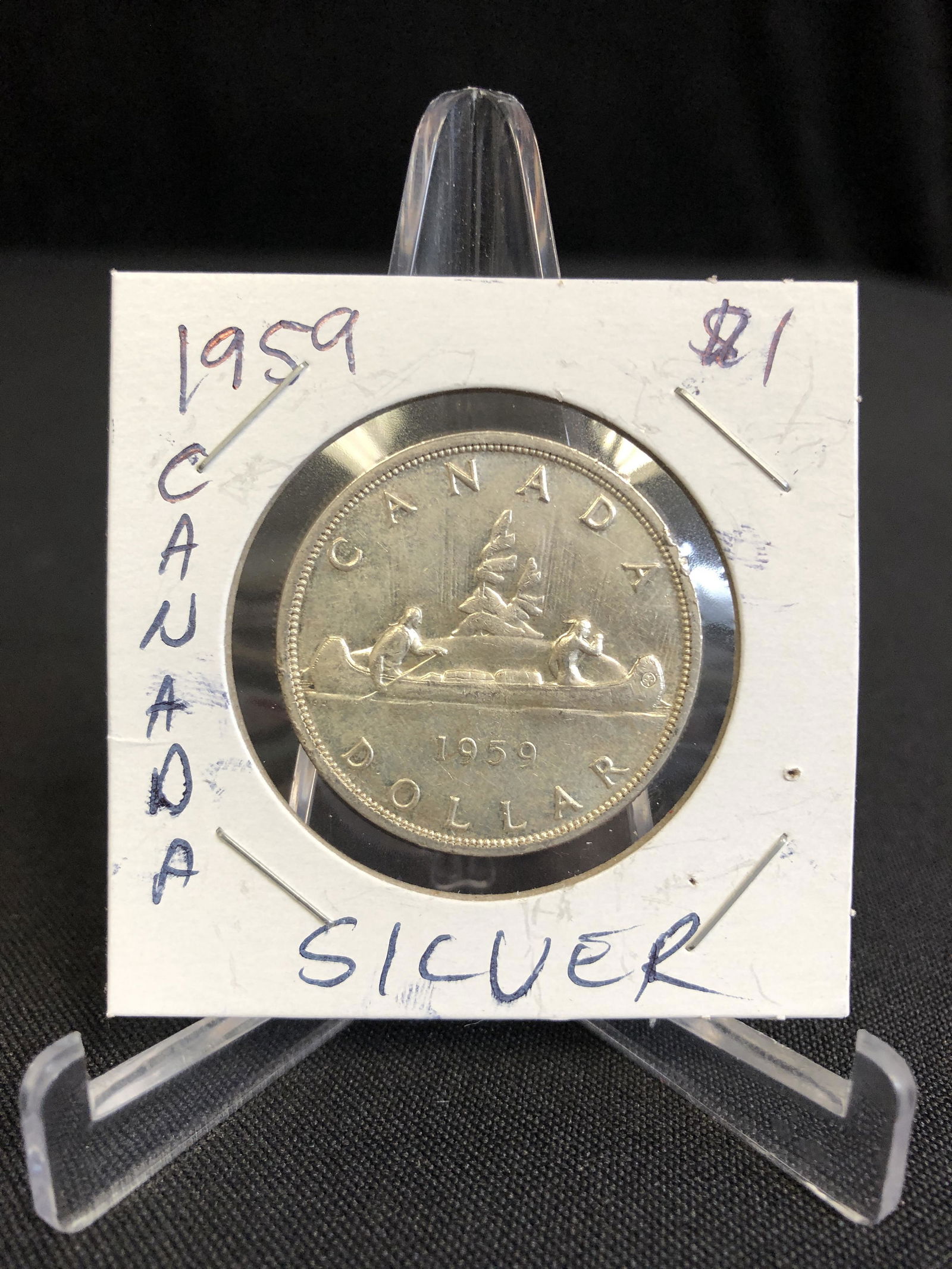 1959 CANADIAN SILVER DOLLAR (1 of 1)