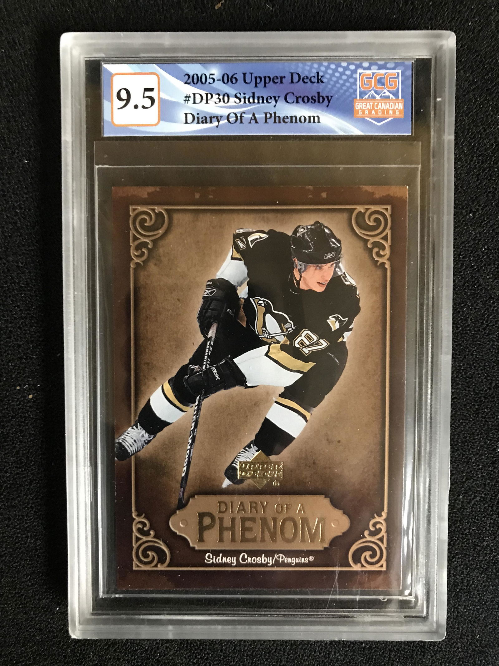 2005-06 UPPER DECK NO.DP30 SIDNEY CROSBY DIARY OF A PHENOM (GCG 9.5) (1 of 1)