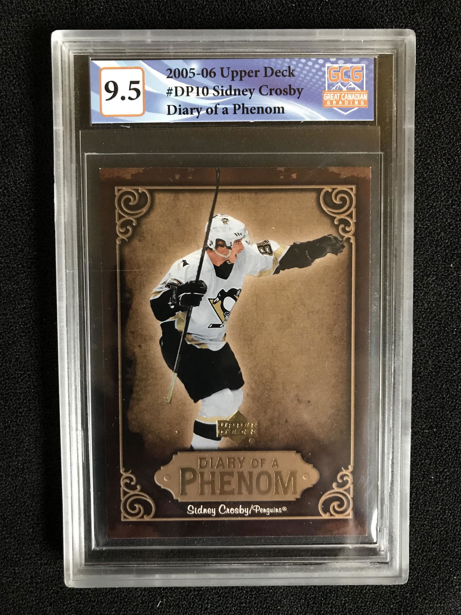 2005-06 UPPER DECK NO.DP10 SIDNEY CROSBY DIARY OF A PHENOM (GCG 9.5) (1 of 1)