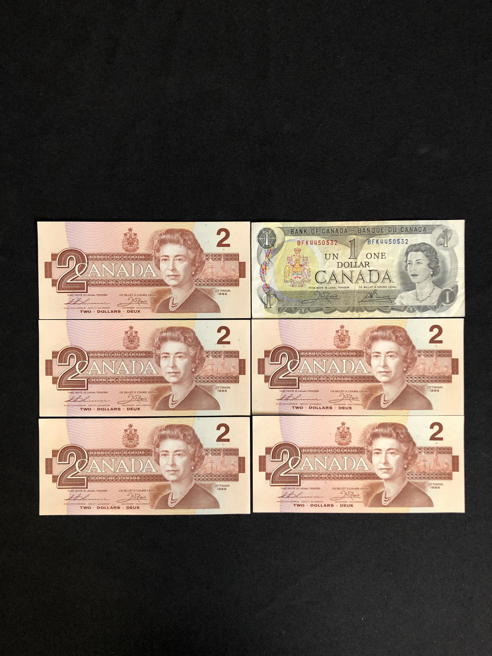 1973 AMD 1986 CANADIAN BILLS LOT (1 of 1)