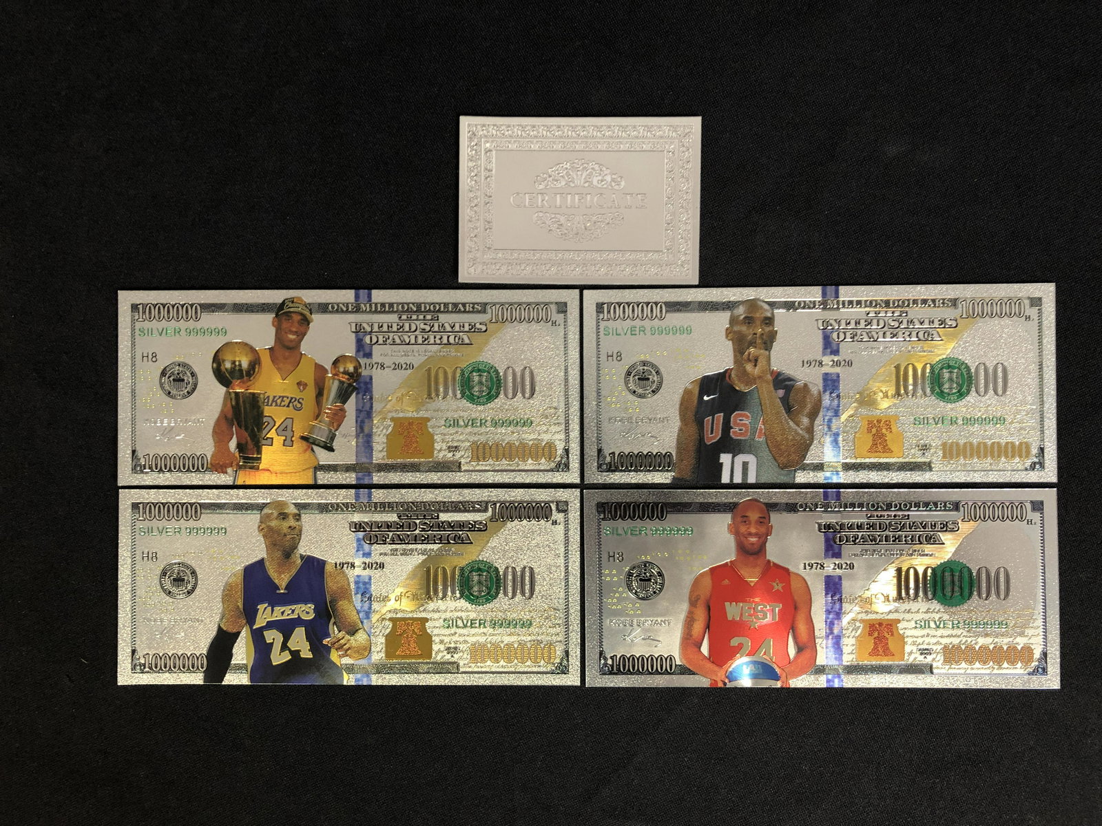 KOBE BRYANT NOVELTY BANK NOTE LOT (1 of 1)