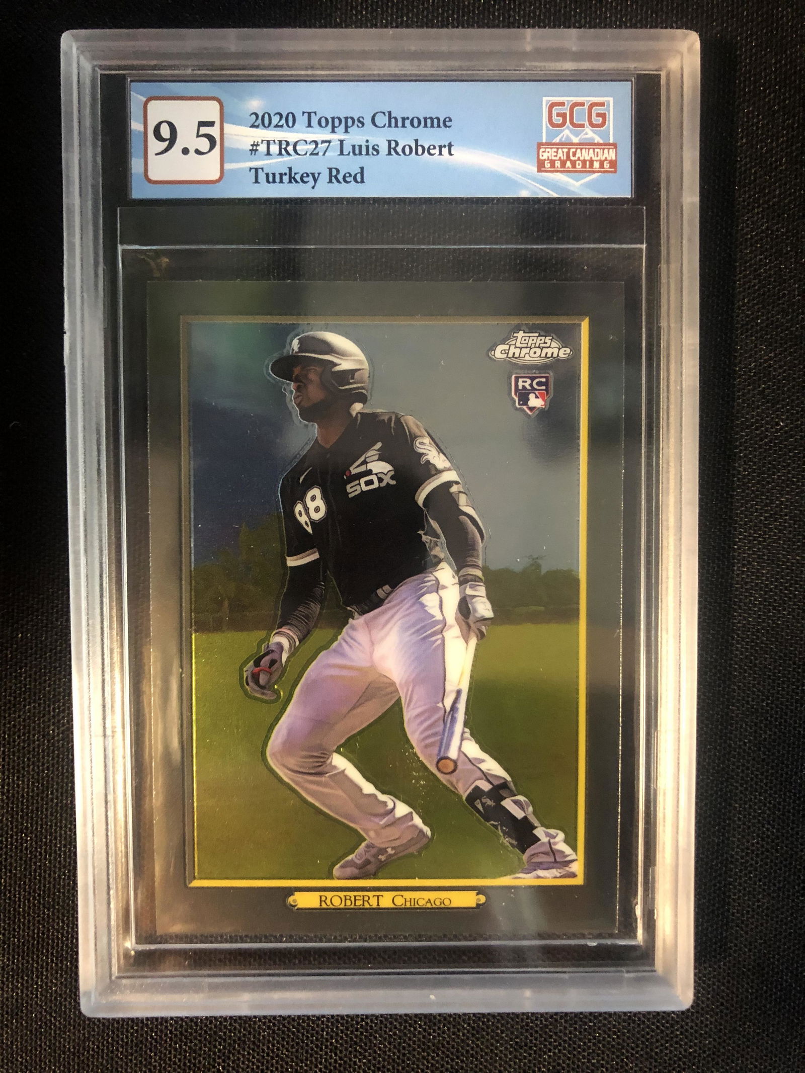 2020 TOPPS CHROME LUIS ROBERT RC TURKEY RED (GCG 9.5) (1 of 2)