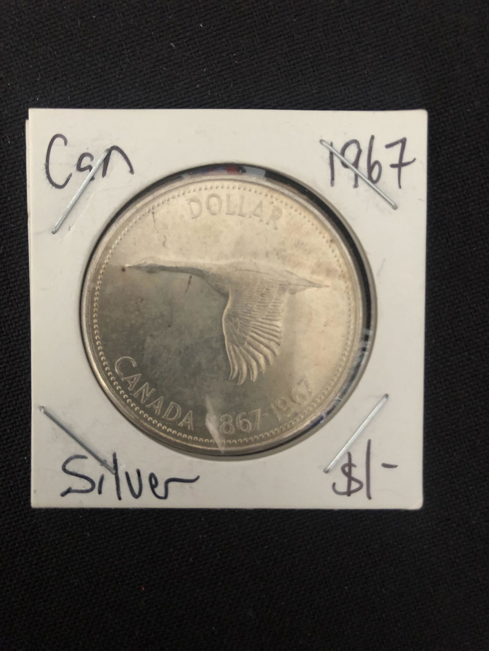 1967 CANADIAN SILVER DOLLAR (1 of 1)