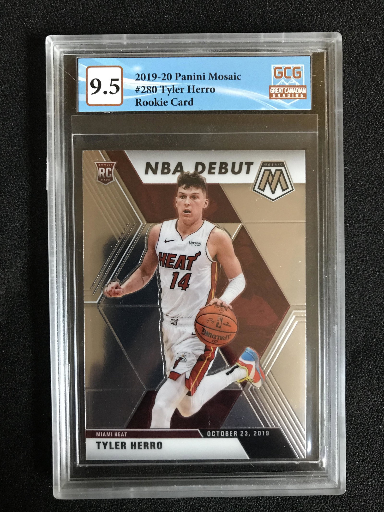 2019-20 PANINI MOSAIC NO.280 TYLER HERRO RC (GCG 9.5): 2019-20 PANINI MOSAIC NO.280 TYLER HERRO RC (GCG 9.5)