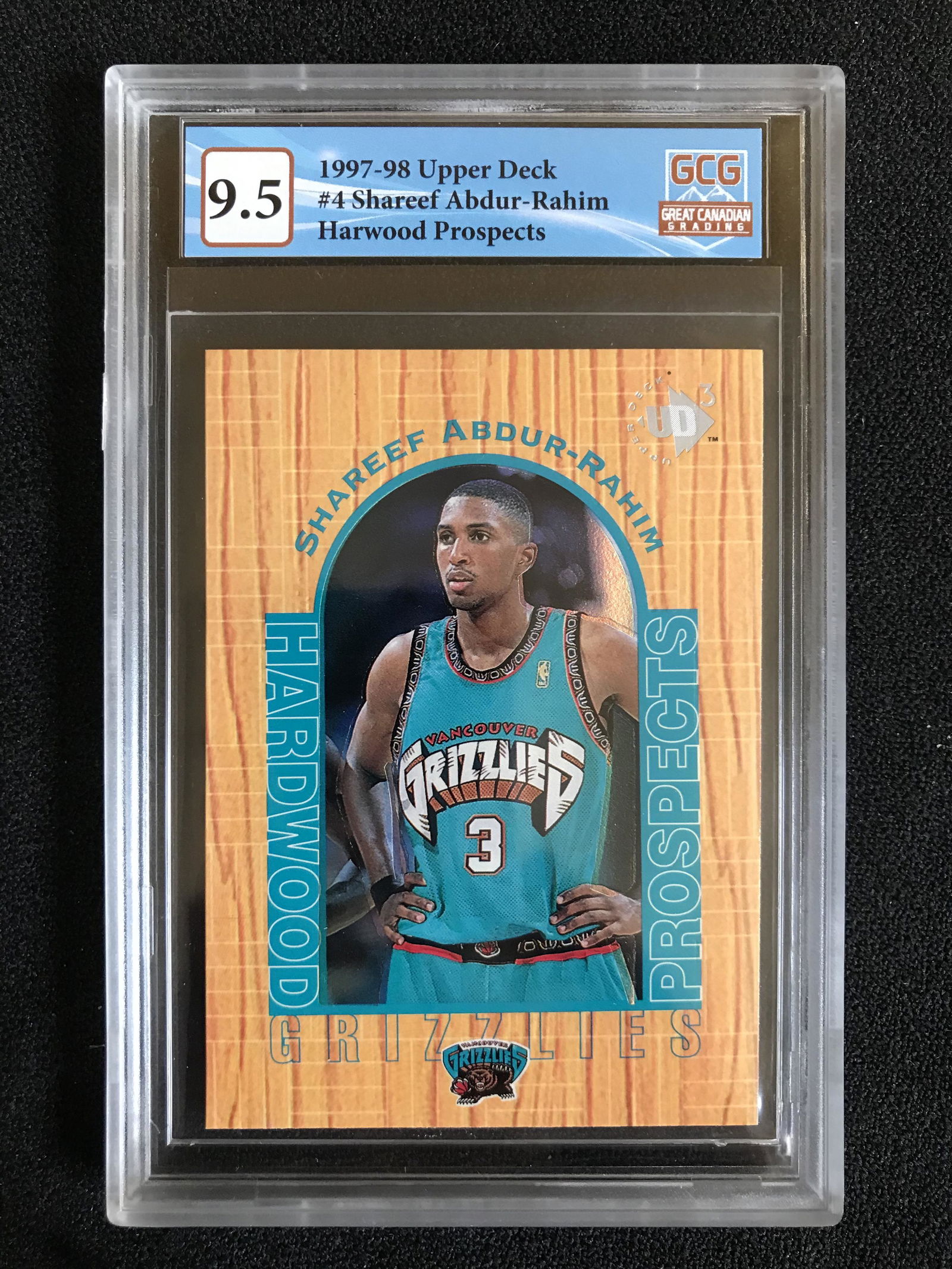 1997-98 UPPER DECK NO.4 SHAREEF ABDUR-RAHIM HARDWOOD PROSPECTS (GCG 9.5) (1 of 2)
