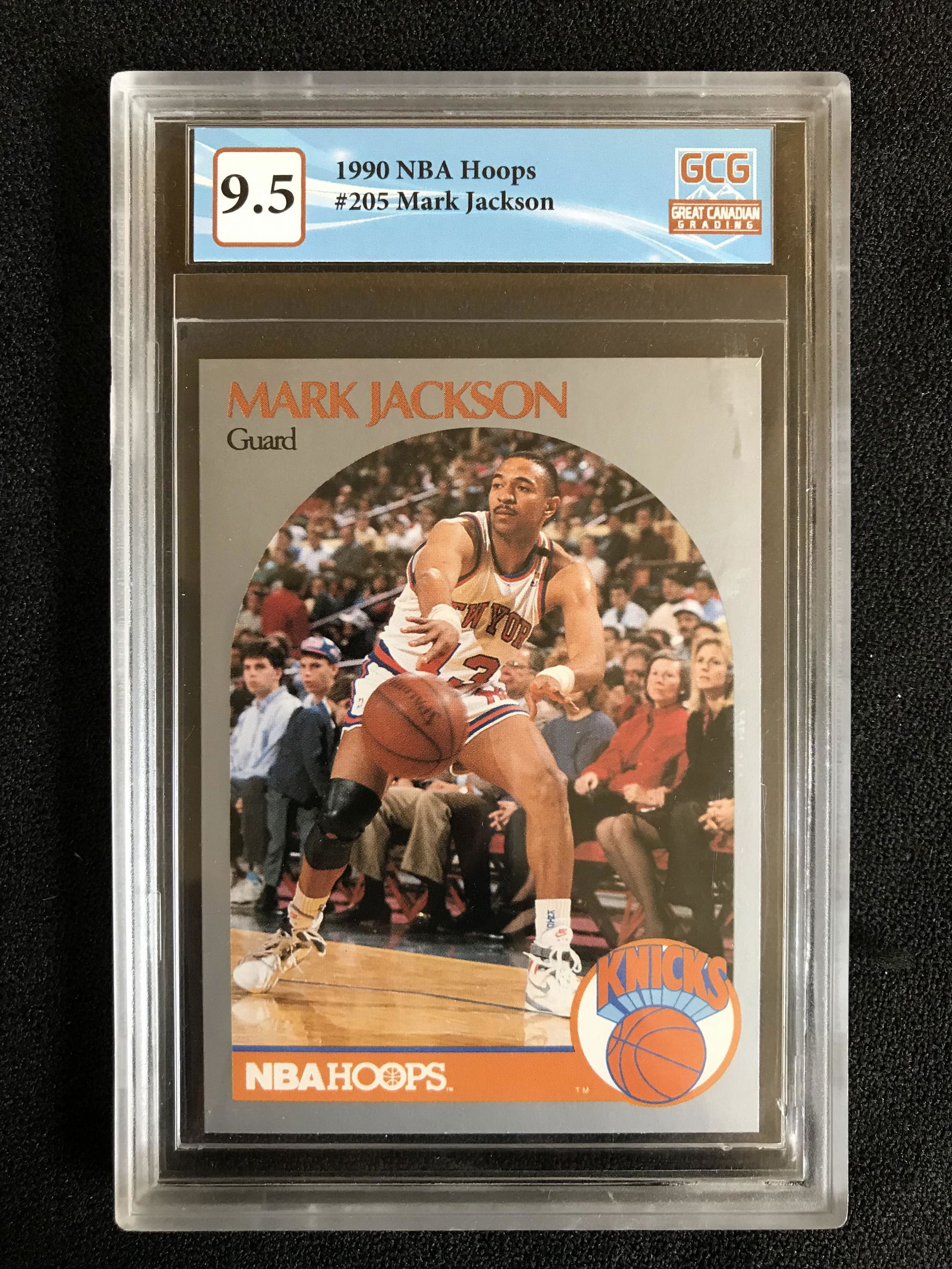 1990 NBA HOOPS NO.205 MARK JACKSON (GCG 9.5): 1990 NBA HOOPS NO.205 MARK JACKSON (GCG 9.5)