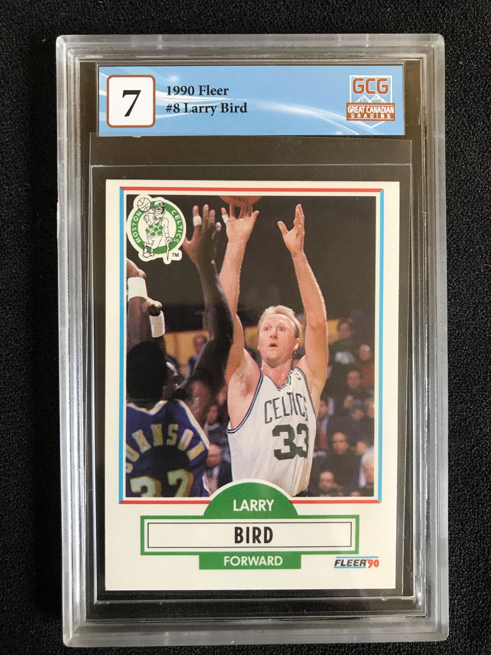 1990 FLEER NO.8 LARRY BIRD (GCG 7) (1 of 2)