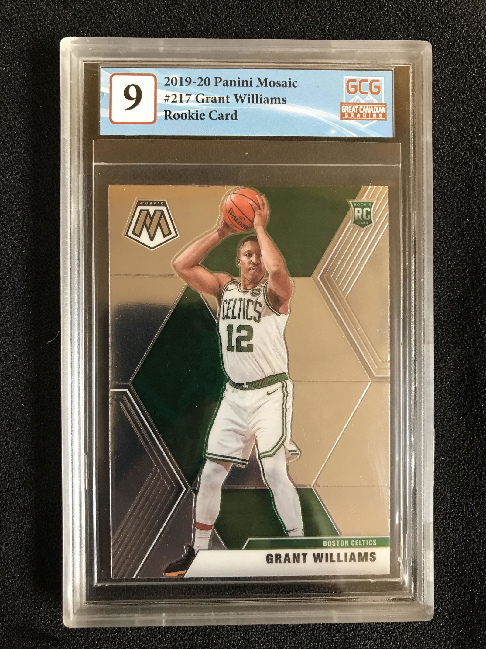 2019-20 PANINI MOSAIC NO.217 GRANT WILLIAMS RC (GCG 9) (1 of 2)