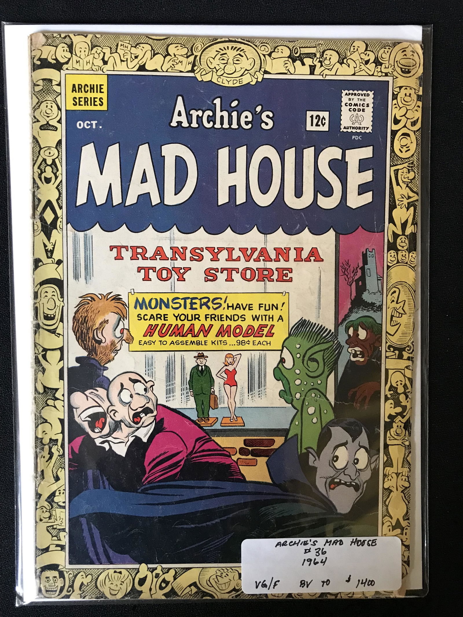 ARCHIE'S MAD HOUSE NO.36 (ARCHIE SERIES, 1964) (1 of 1)