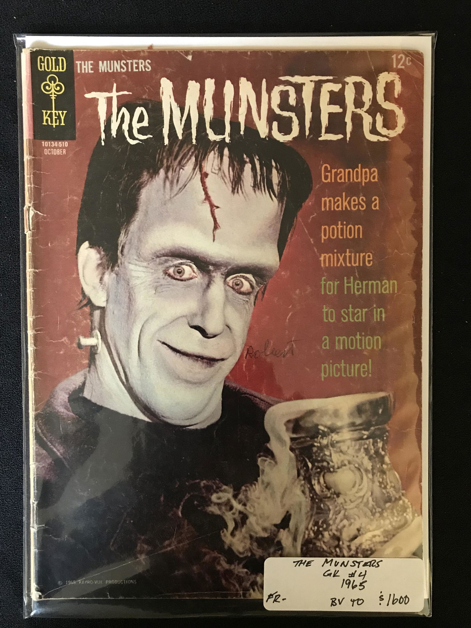 THE MUNSTERS NO.4 (GOLD KEY COMICS, 1965) (1 of 1)