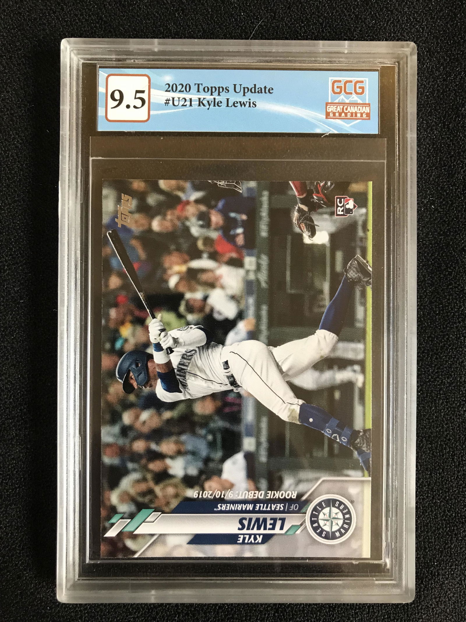 2020 TOPPS UPDATE NO.U21 KYLE LEWIS (GCG 9.5) (1 of 2)