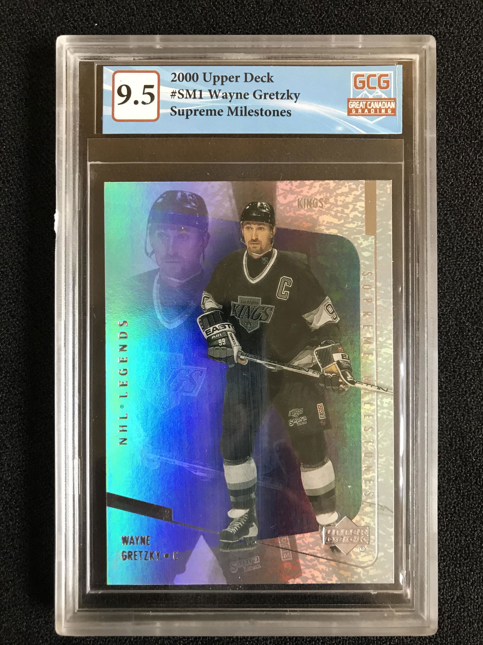 2000 UPPER DECK NO.SM1 WAYNE GRETZKY SUPREME MILESTONES (GCG 9.5) (1 of 2)