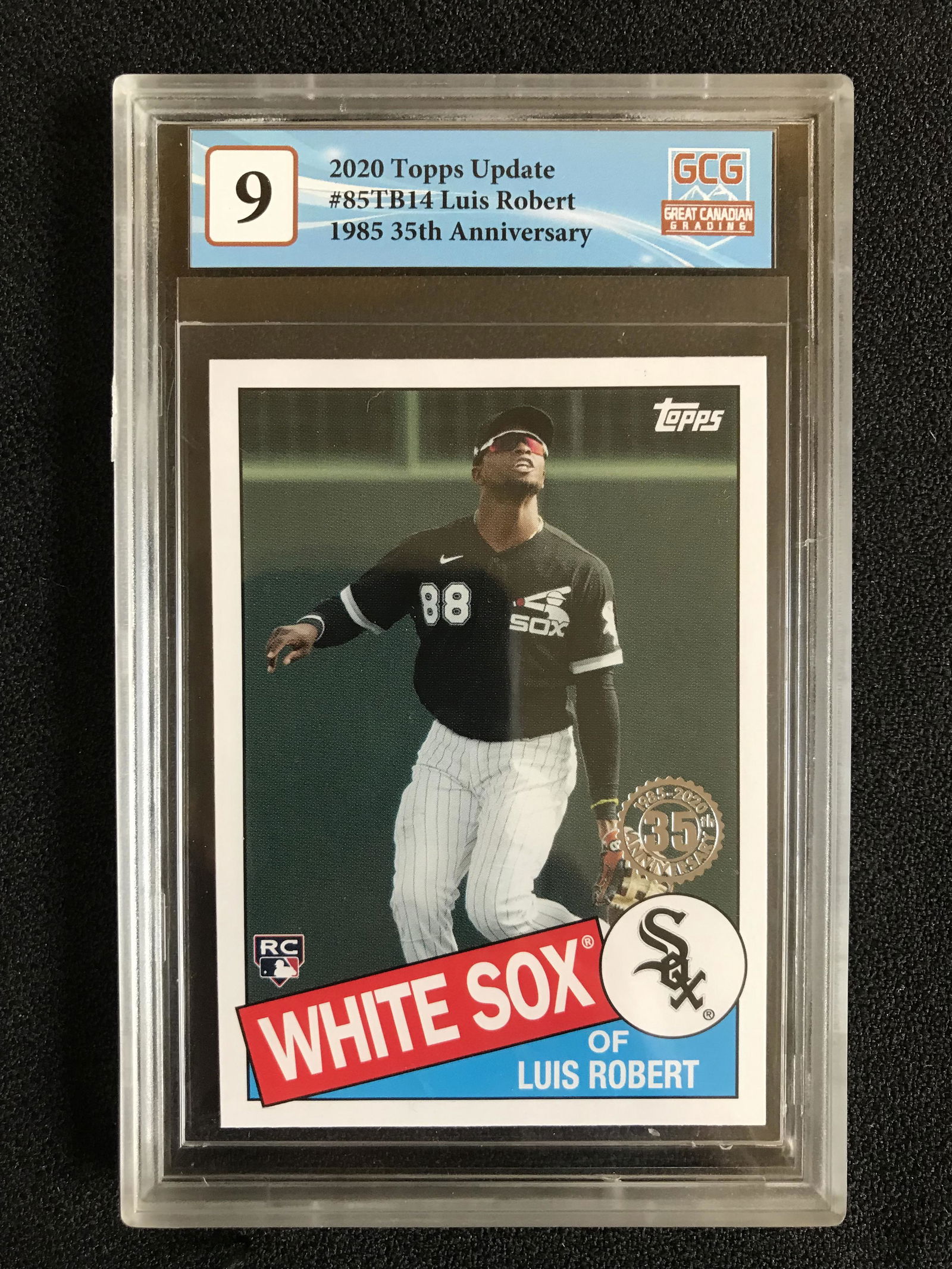 2020 Topps Update No.8stb14 Luis Robert 1985 35th Anniversary (gcg 9)