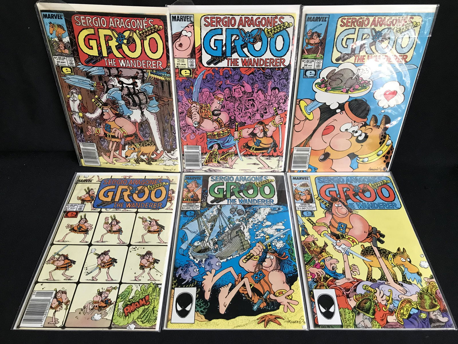 GROO THE WANDERER COMIC BOOK LOT (MARVEL COMICS) (1 of 1)