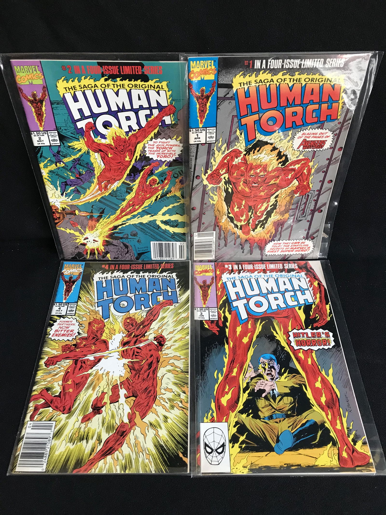 THE SAGA OF THE ORIGINAL HUMAN TORCH NO.1-4 (MARVEL COMICS) (1 of 1)
