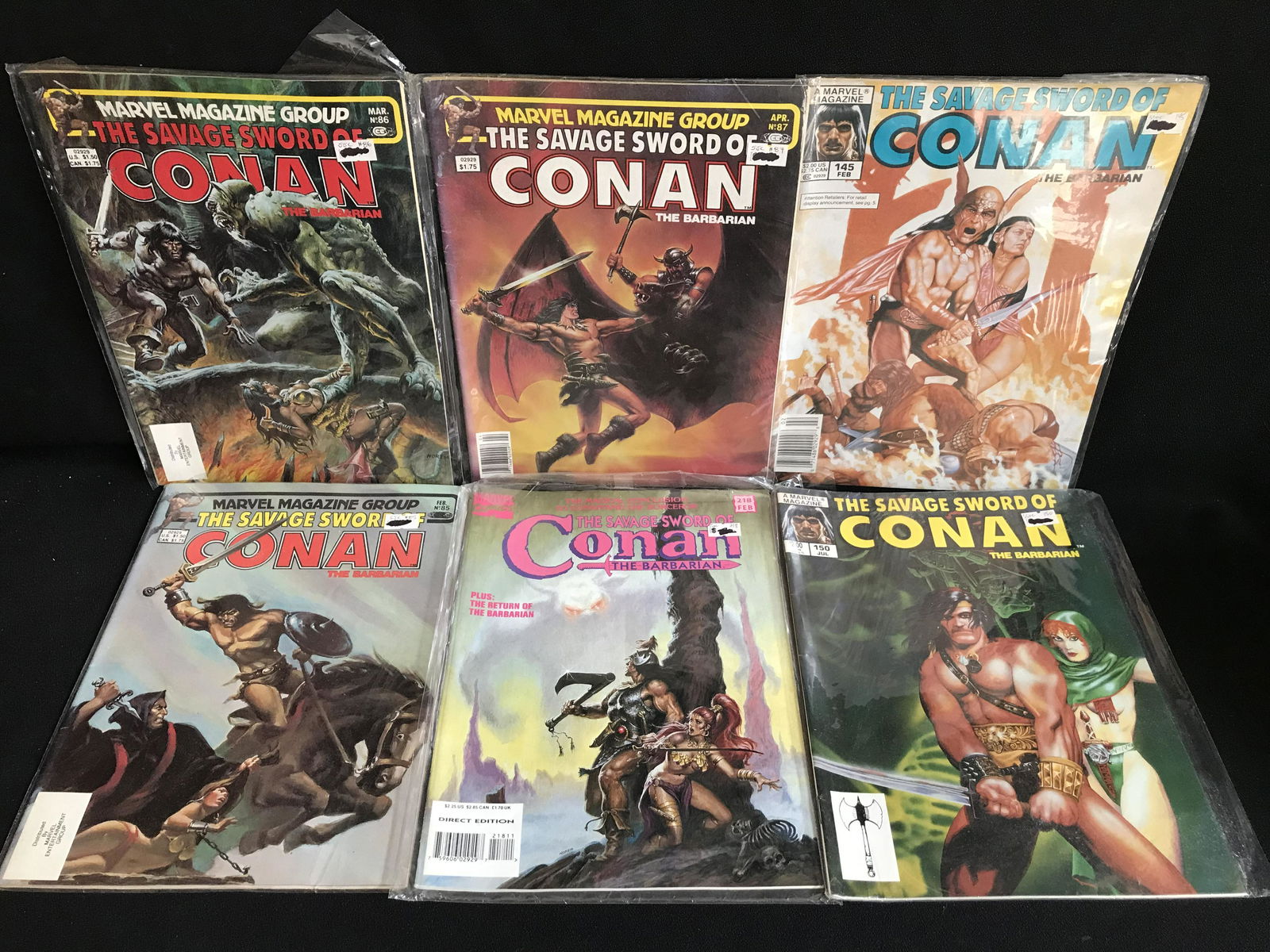 THE SAVAGE SWORD OF CONAN COMIC BOOK LOT (1 of 1)