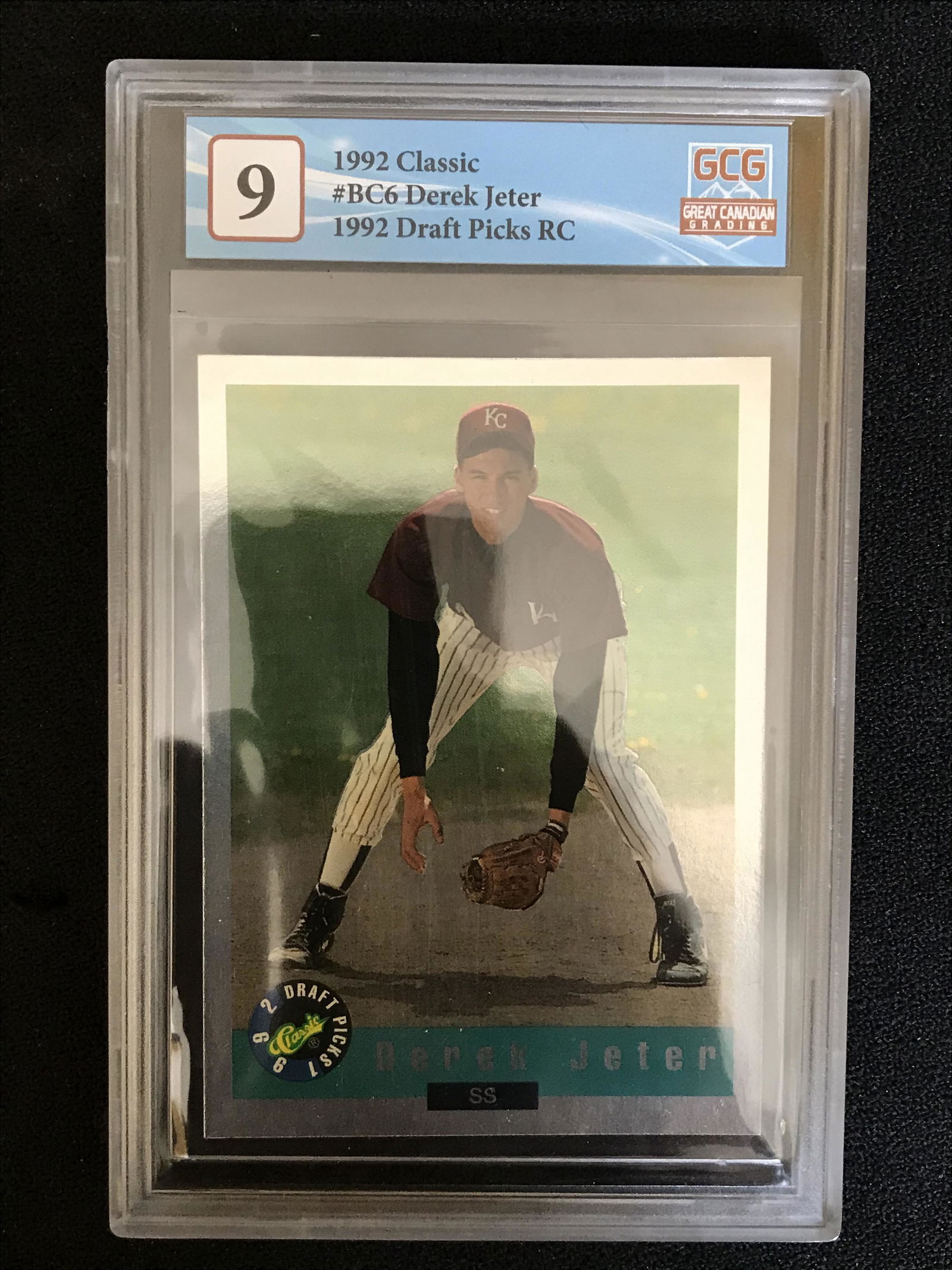 1992 CLASSIC NO.BC6 DEREK JETER 1992 DRAFT PICKS RC (GCG 9) (1 of 2)