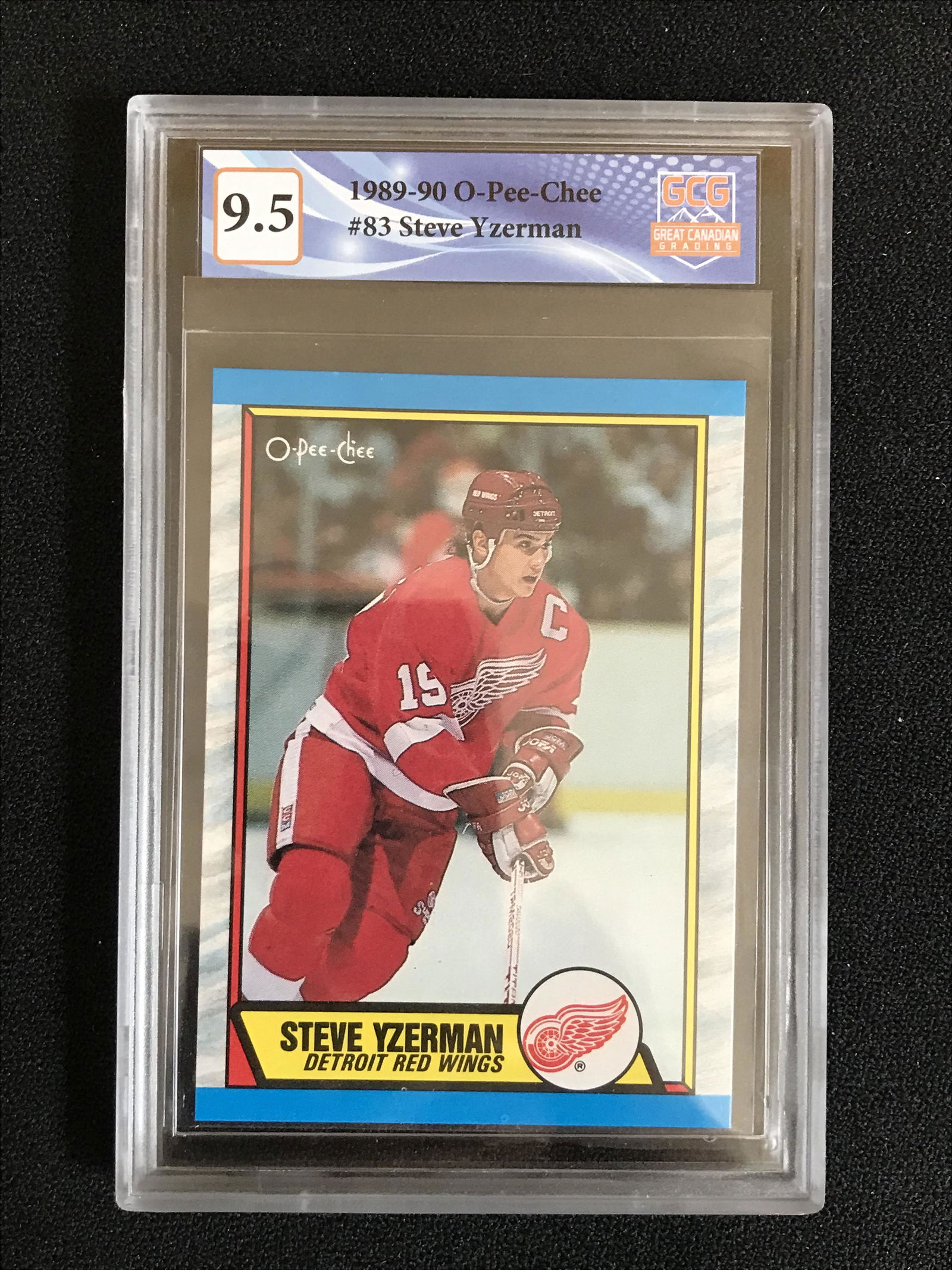 1989-90 O-PEE-CHEE NO.83 STEVE YZERMAN (GCG 9.5) (1 of 1)