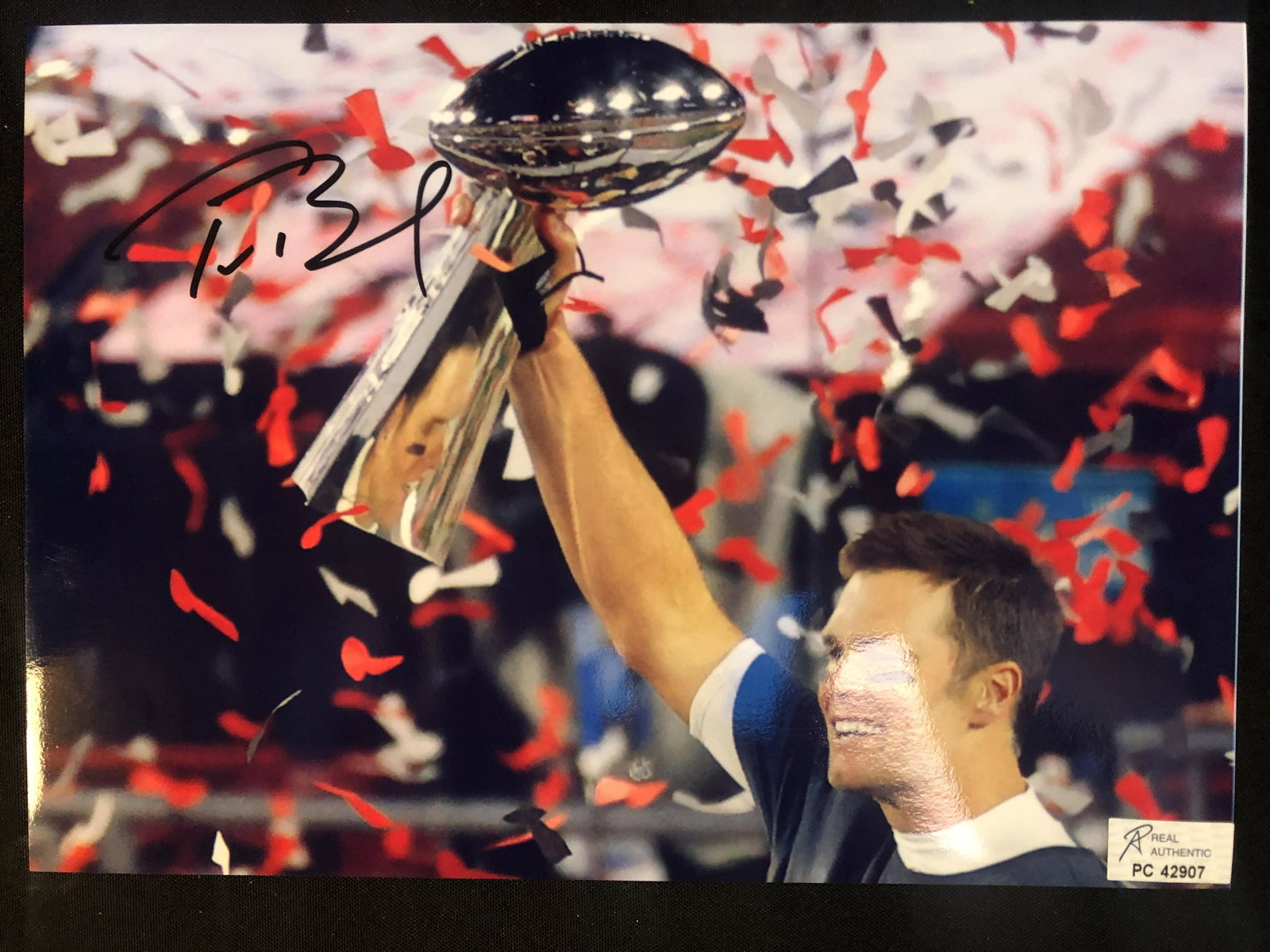 TOM BRADY SIGNED 8X10 PHOTO (RA COA) (1 of 2)