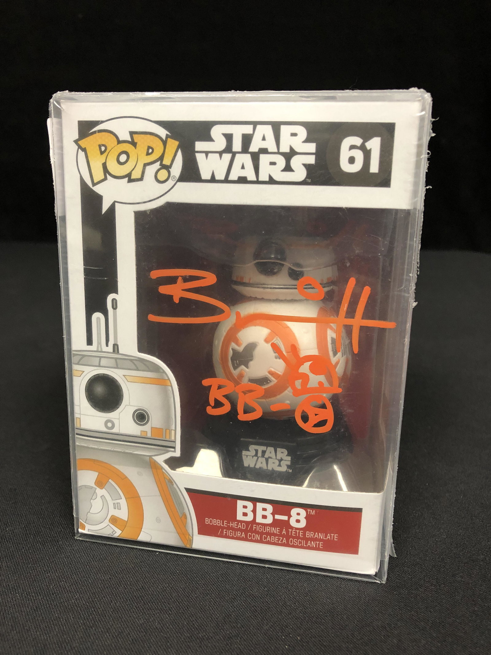 BRIAN HERRING SIGNED "STAR WARS" BB-8 FUNKO POP! VINYL FIGURE INSCRIBE "BB-8" W/SKETCH (PA COA) (1 of 1)