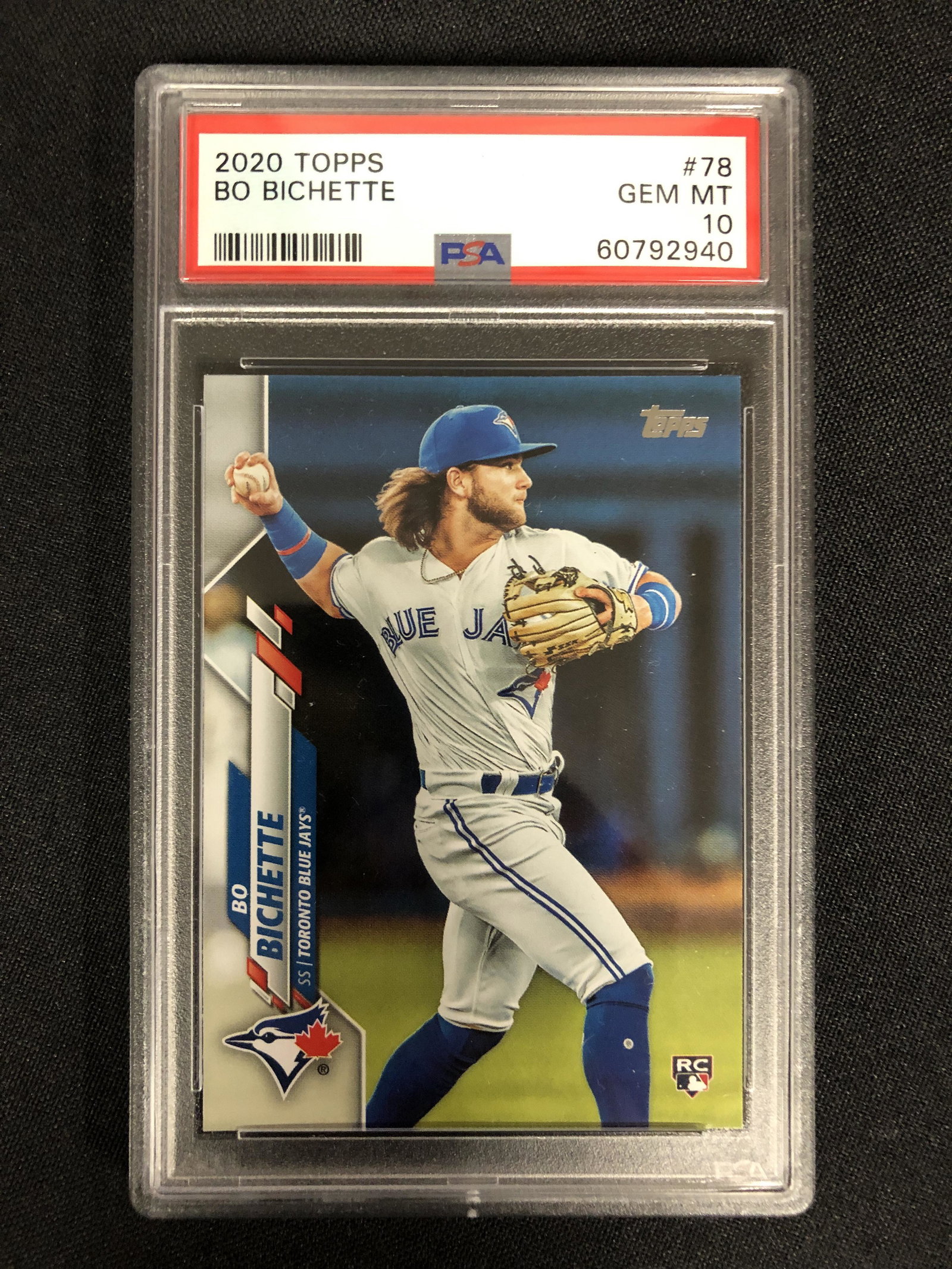 2020 TOPPS NO. 78 BO BICHETTE RC (PSA 10) (1 of 2)