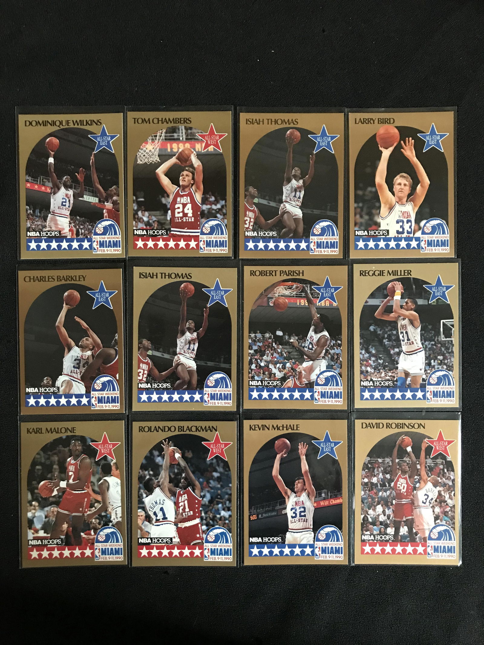 1990-91 NBA HOOPS ALL-STAR GAME TRADING CARD LOT (1 of 1)