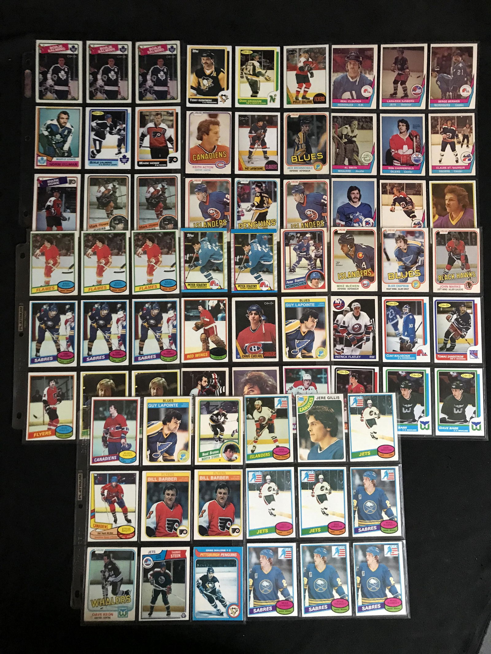 1980'S ASSORTED NHL TRADING CARD LOT (1 of 1)