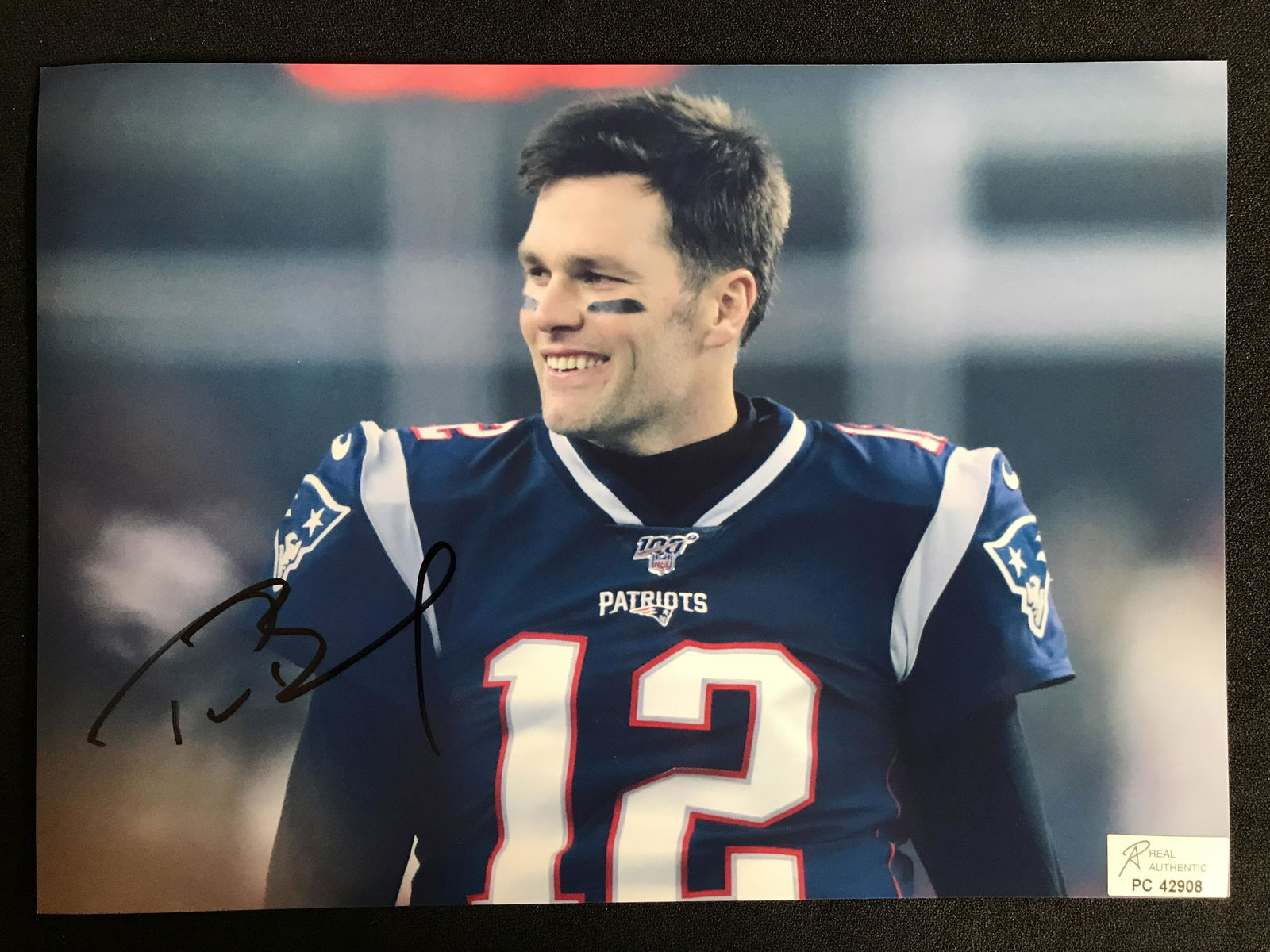 TOM BRADY SIGNED 8X10 PHOTO (RA COA) (1 of 2)